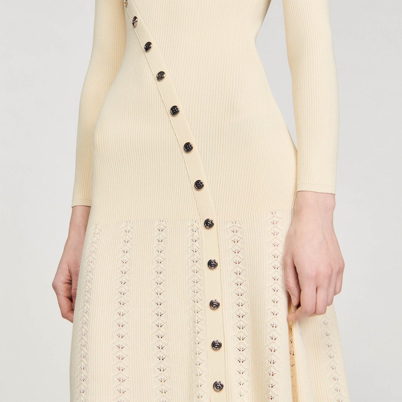 Robe midi en Maille Sandro seconde main