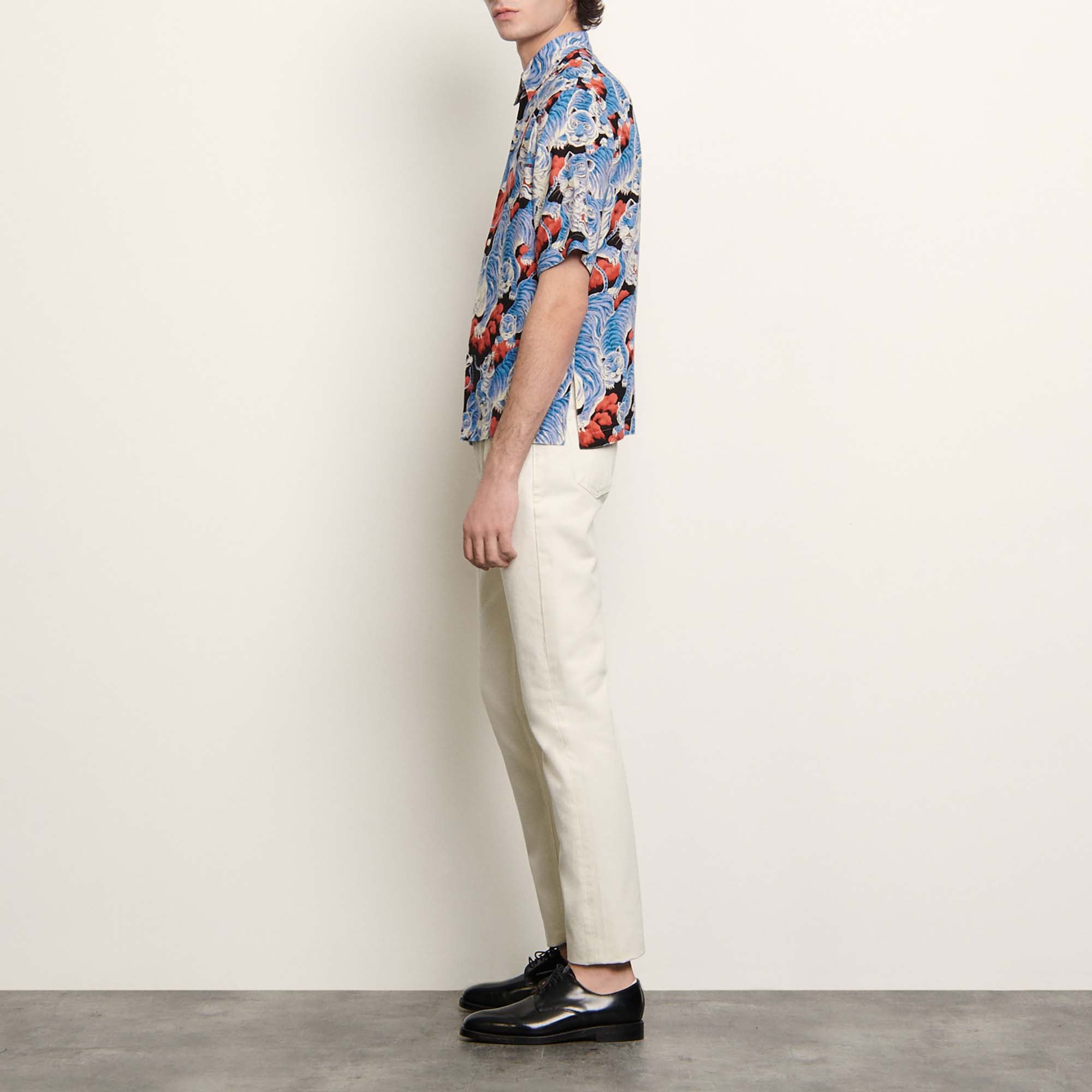 Chemise à manches courtes imprimée Sandro seconde main