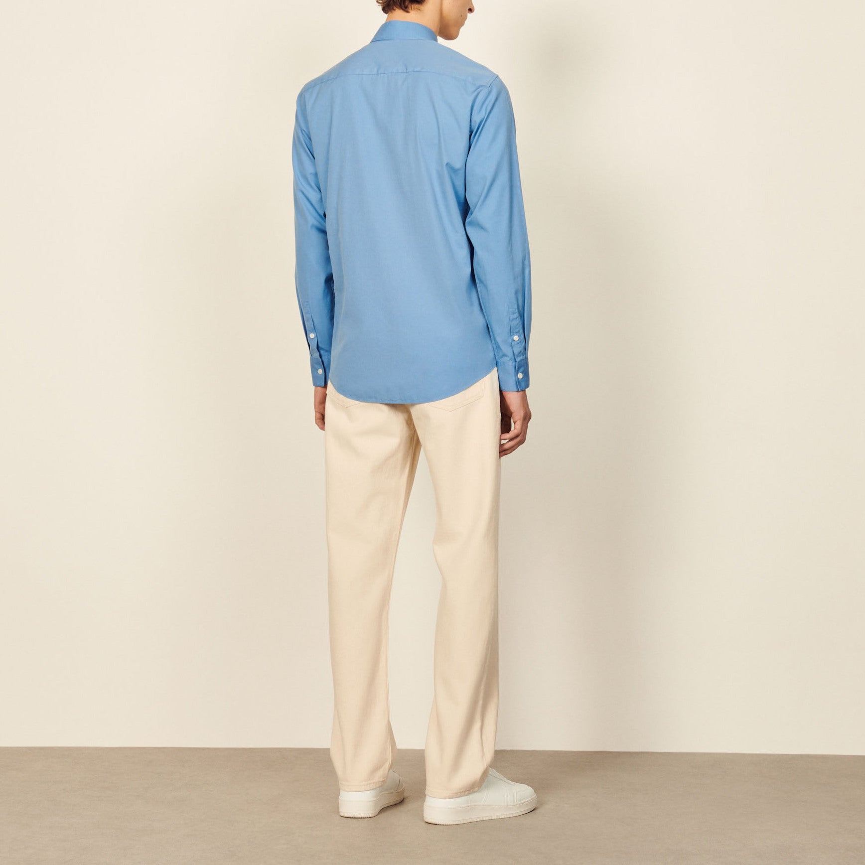 Chemise en coton avec broderie signature Sandro seconde main