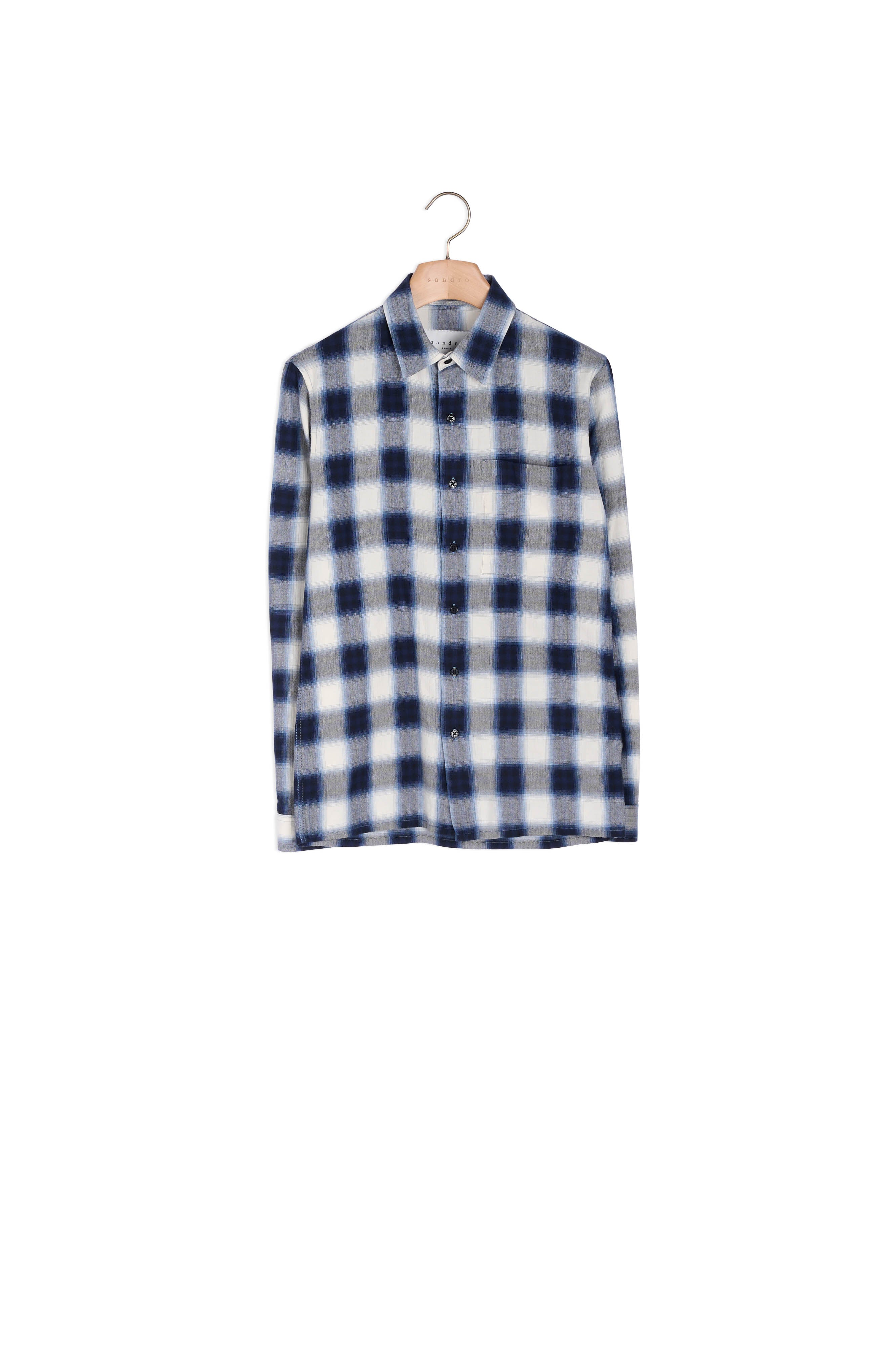 Chemise BLANC/NOIR Sandro seconde main