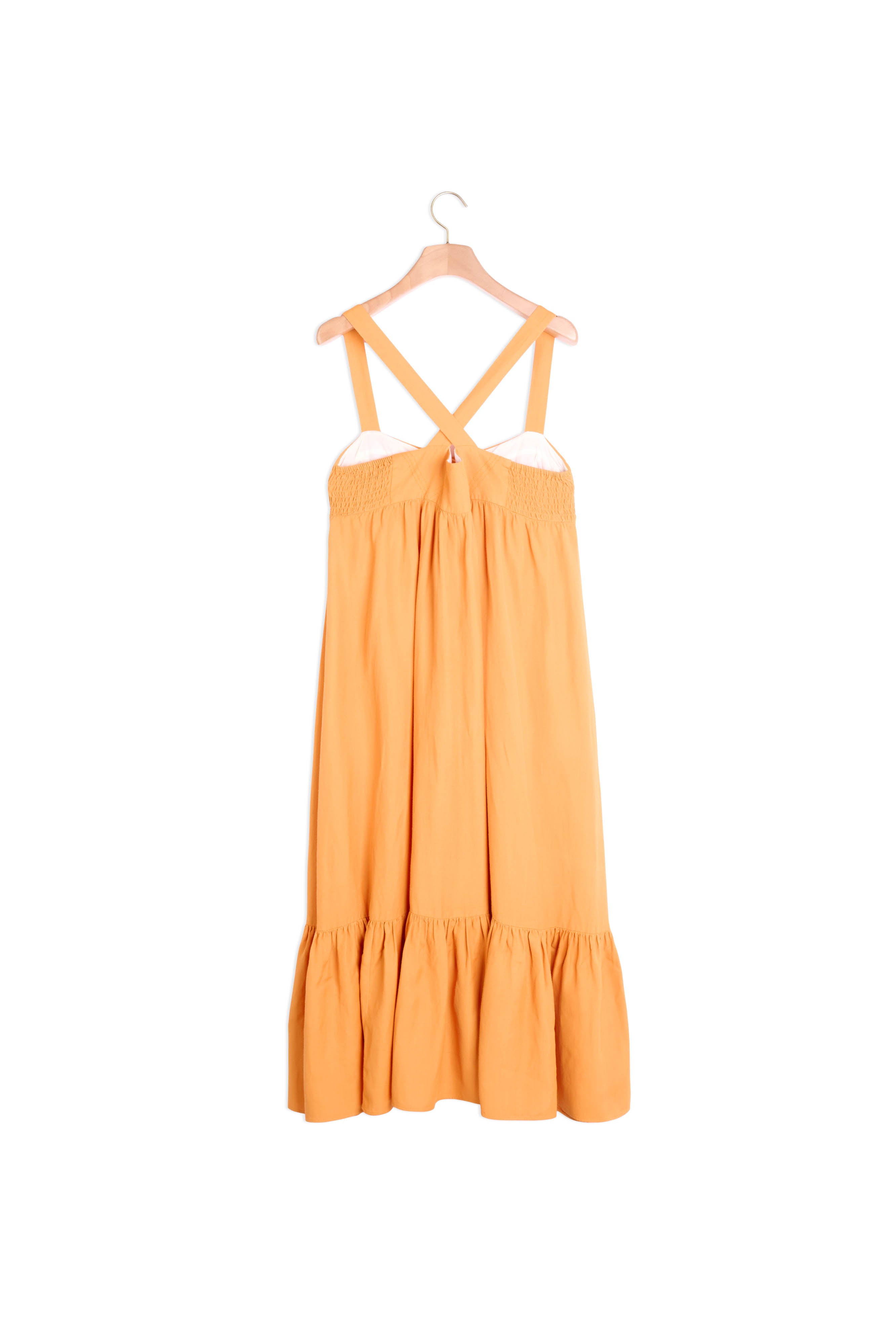 Robe longue boutonnée à bretelles Sandro seconde main