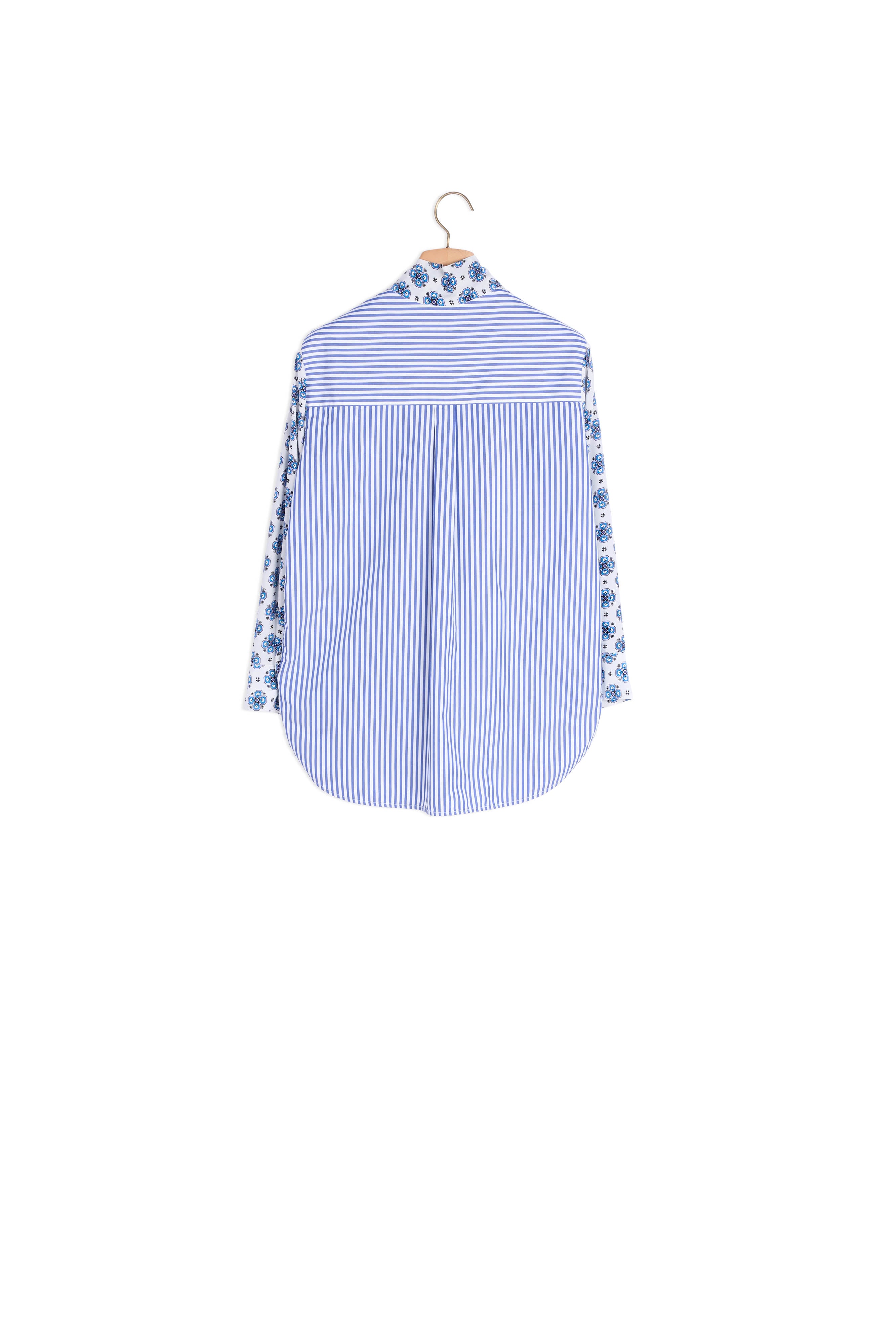 Chemise en soie imprimée mosaïque Sandro seconde main