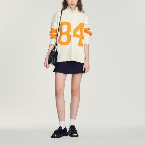 Pull en Maille à motifs contrastés Sandro seconde main