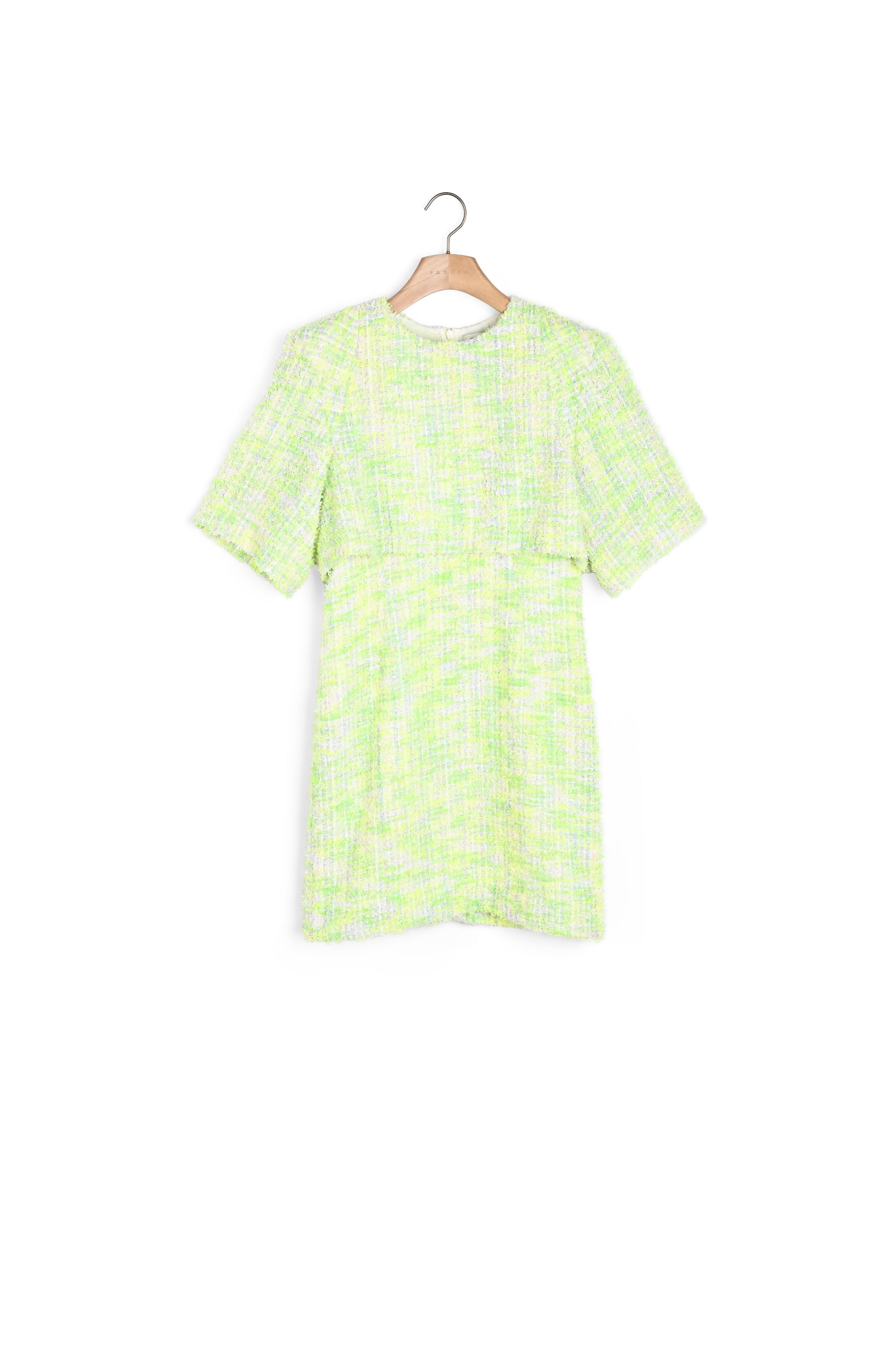 Robe courte en tweed Sandro seconde main