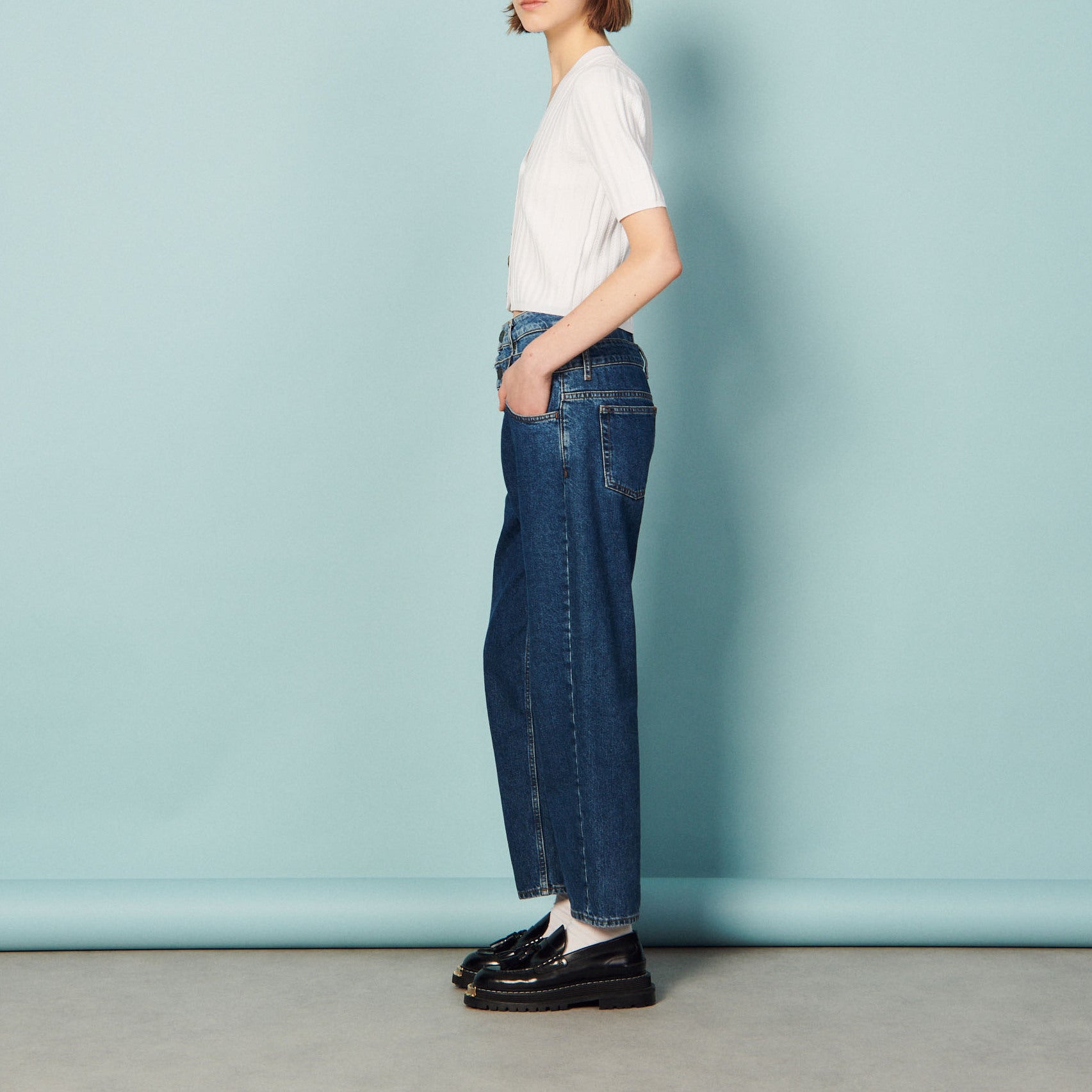 Pull à boutons fantaisie Sandro seconde main