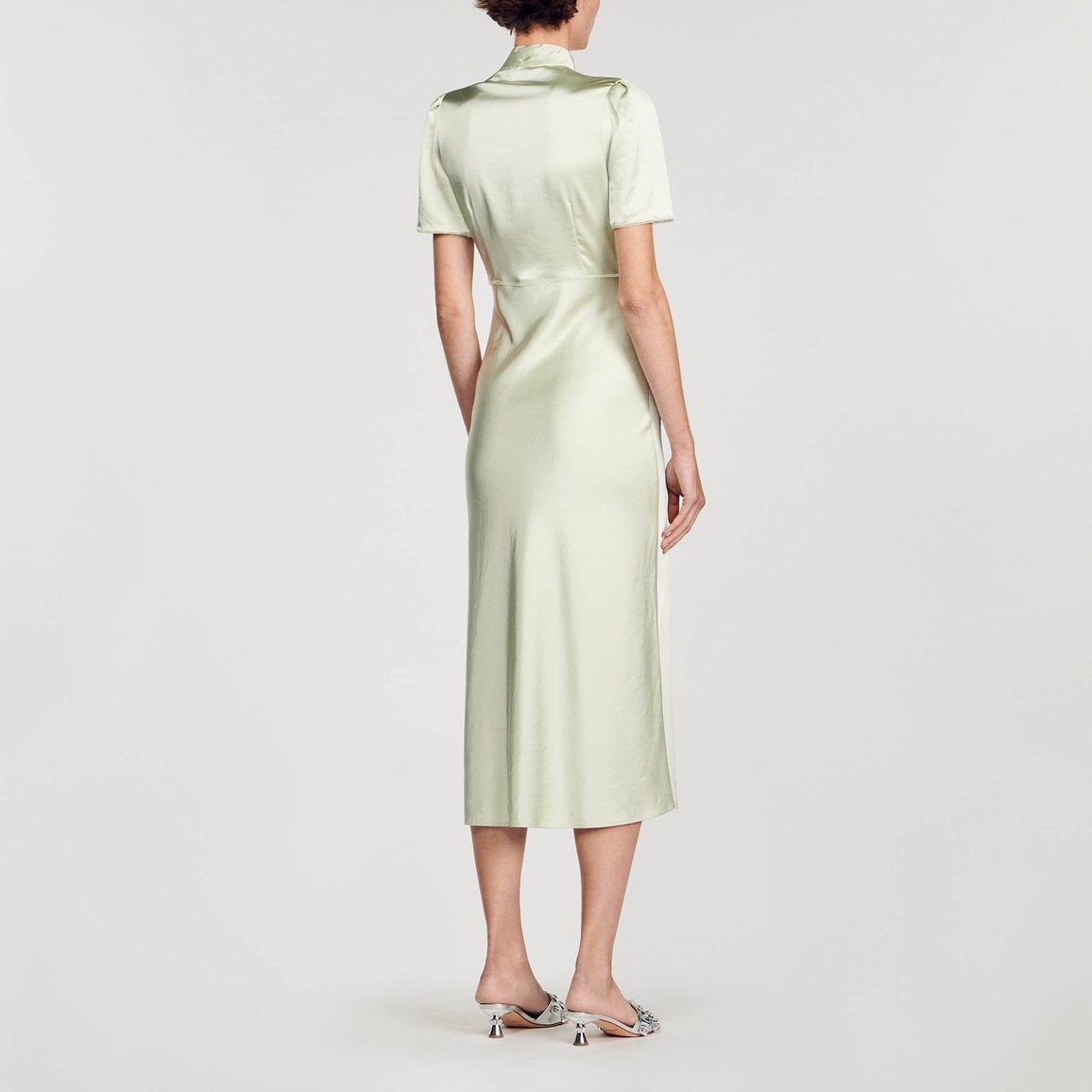 Robe longue satinée Sandro seconde main