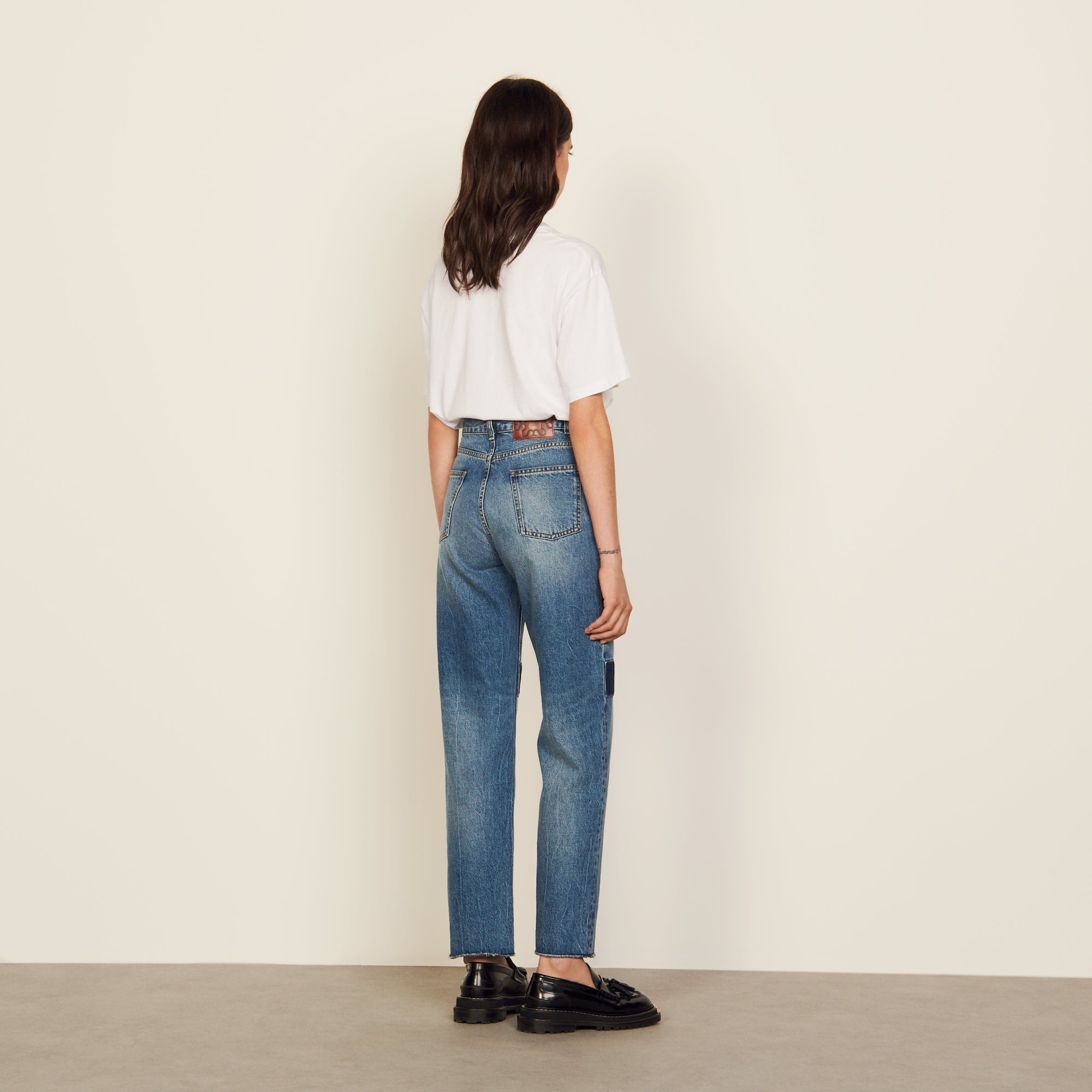 Jean avec patchs aux genoux Sandro seconde main