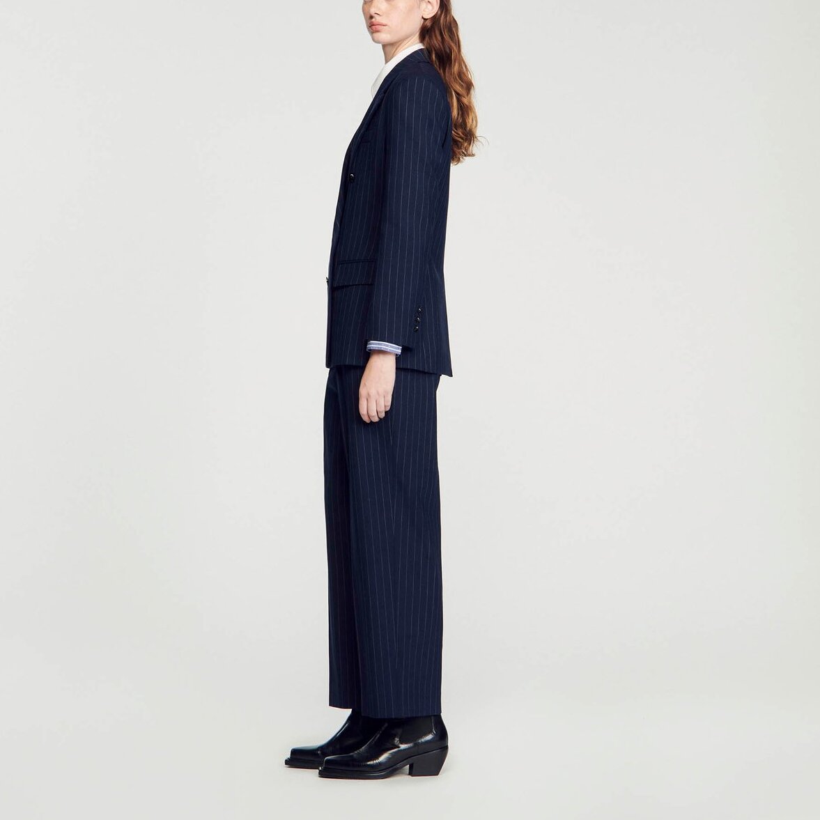 Veste de tailleur à rayures Sandro seconde main