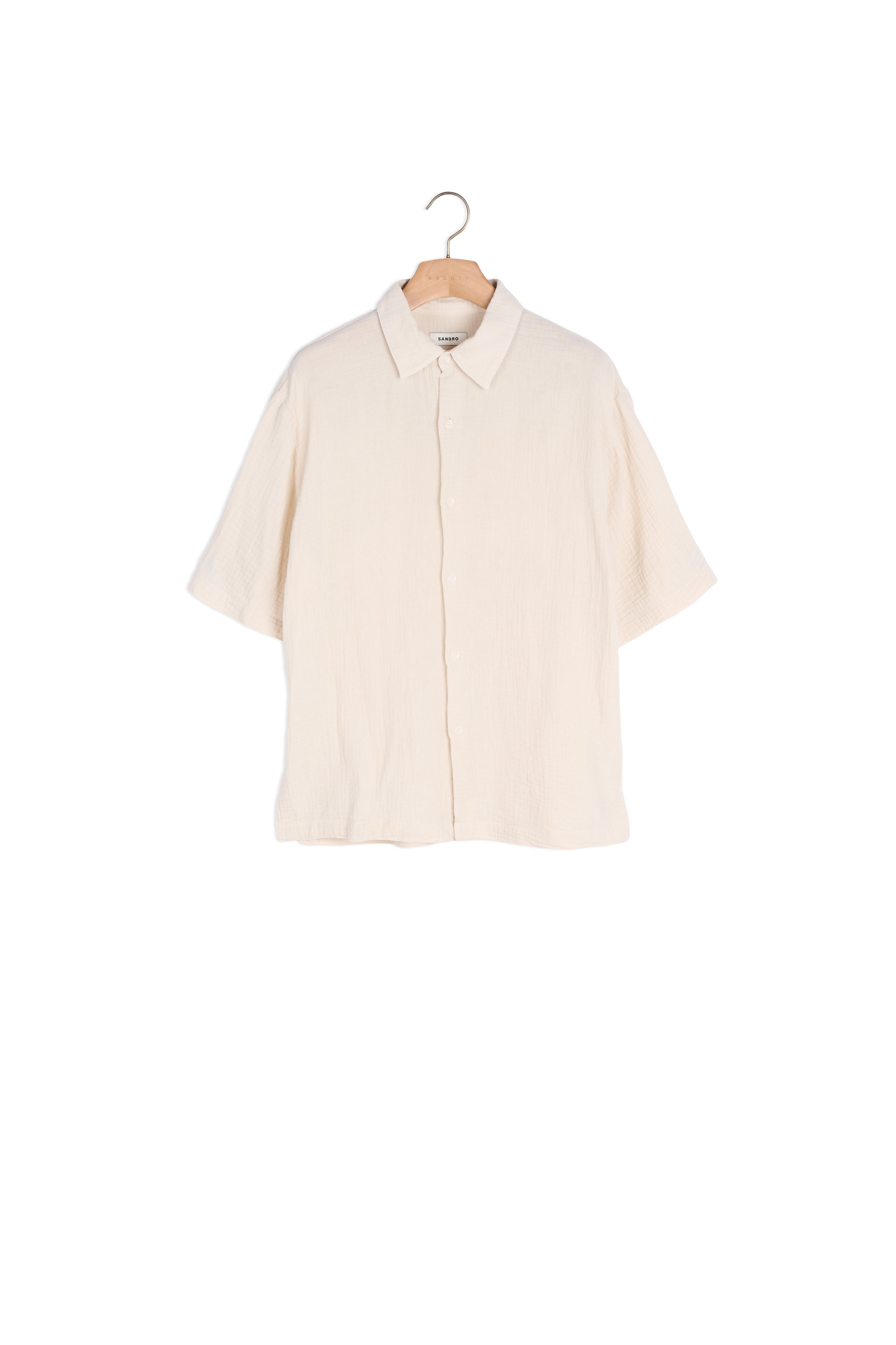 Chemise en coton gaufré Sandro seconde main