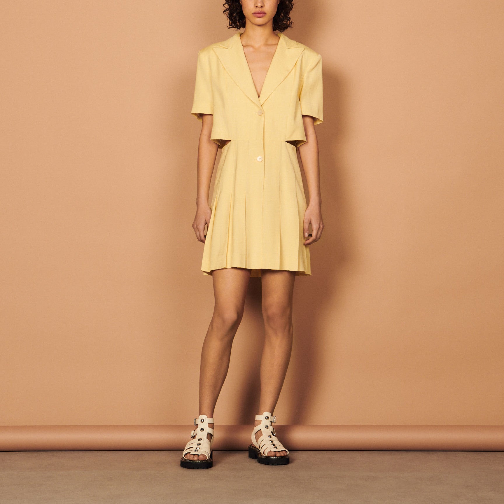 Robe Jaune citron Sandro seconde main