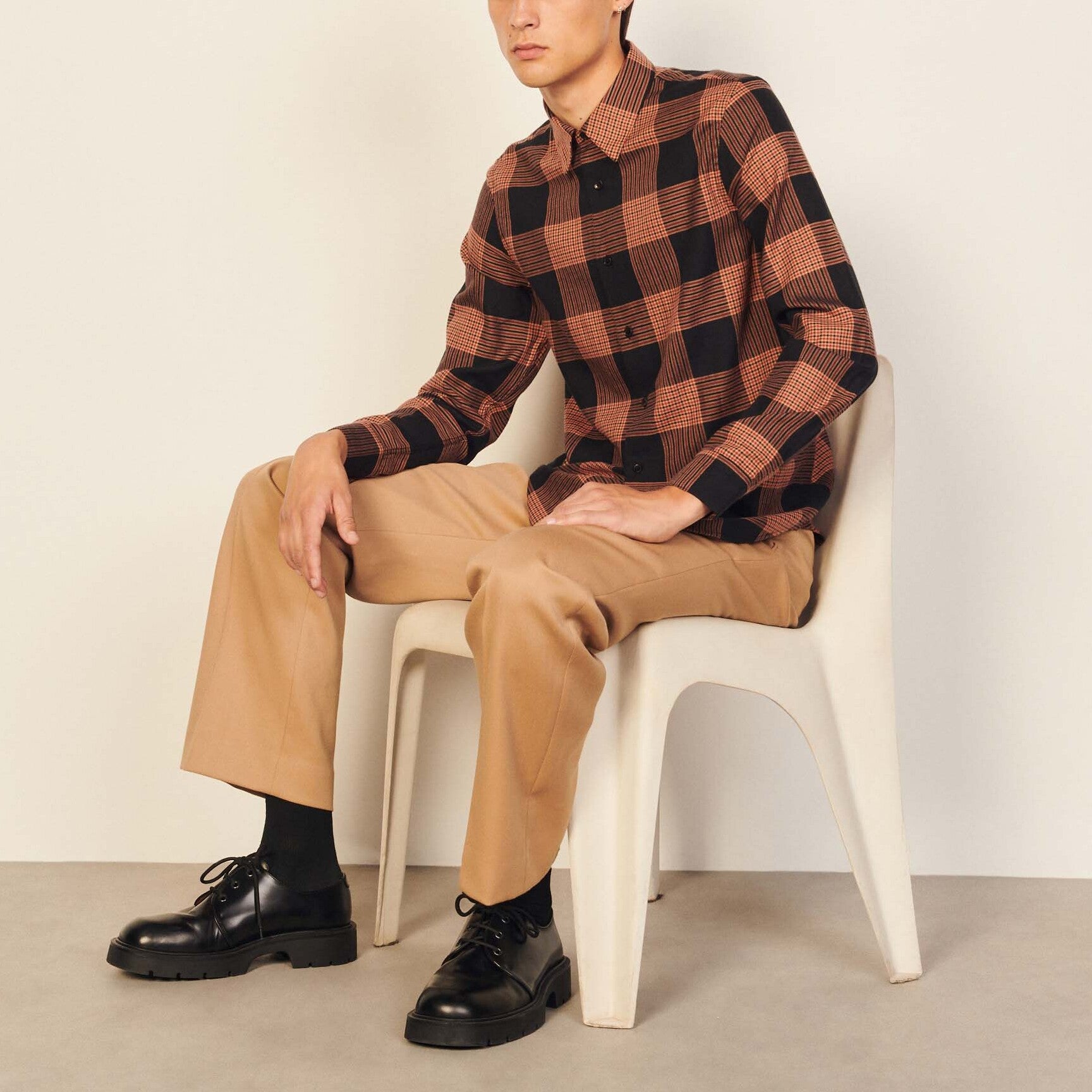 Chemise Noir Sandro seconde main