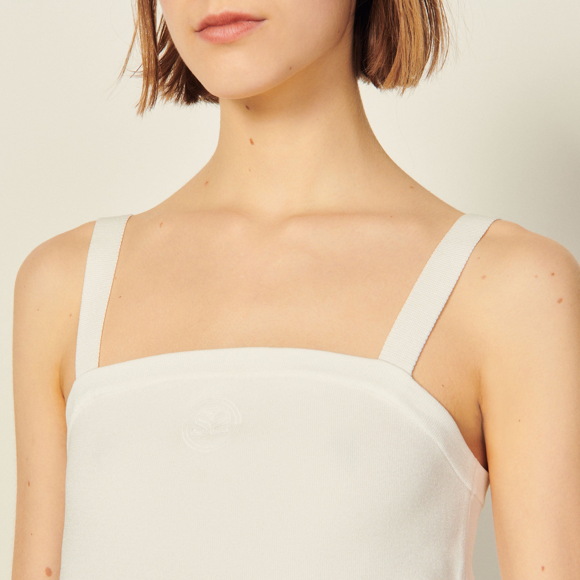 Brassière en Maille brodée Sandro seconde main