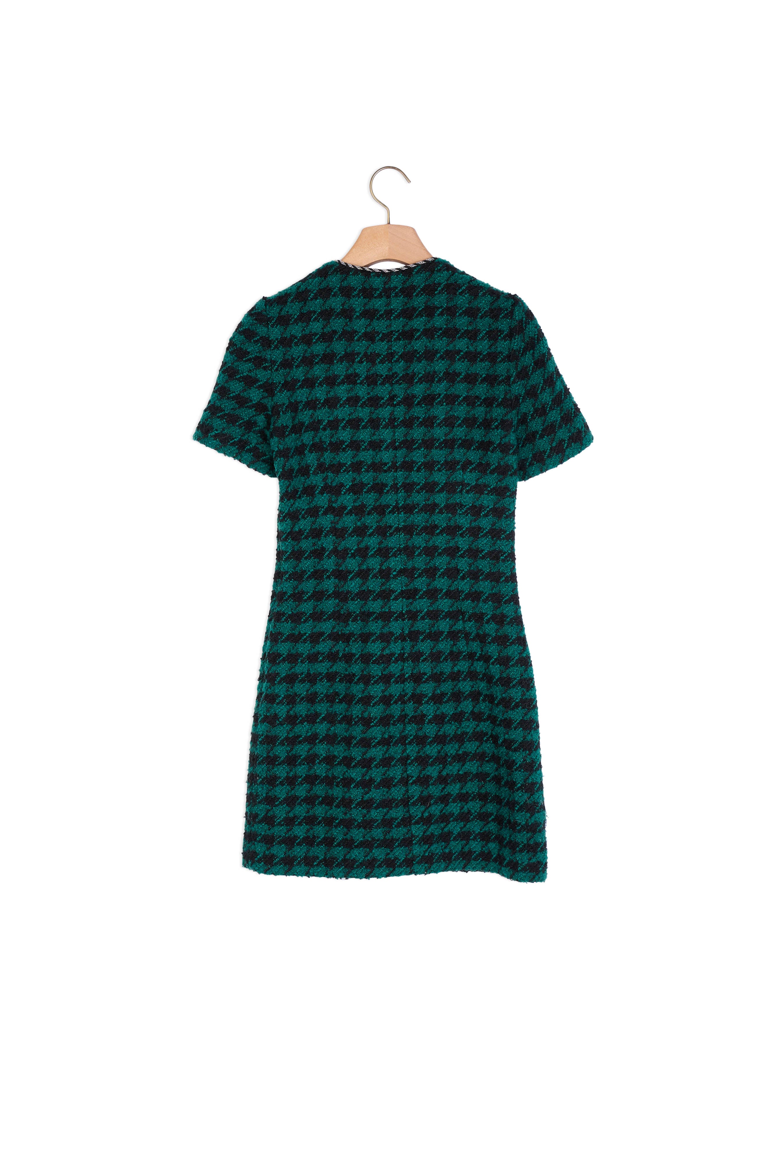 Robe courte en tweed et galon fantaisie Sandro seconde main