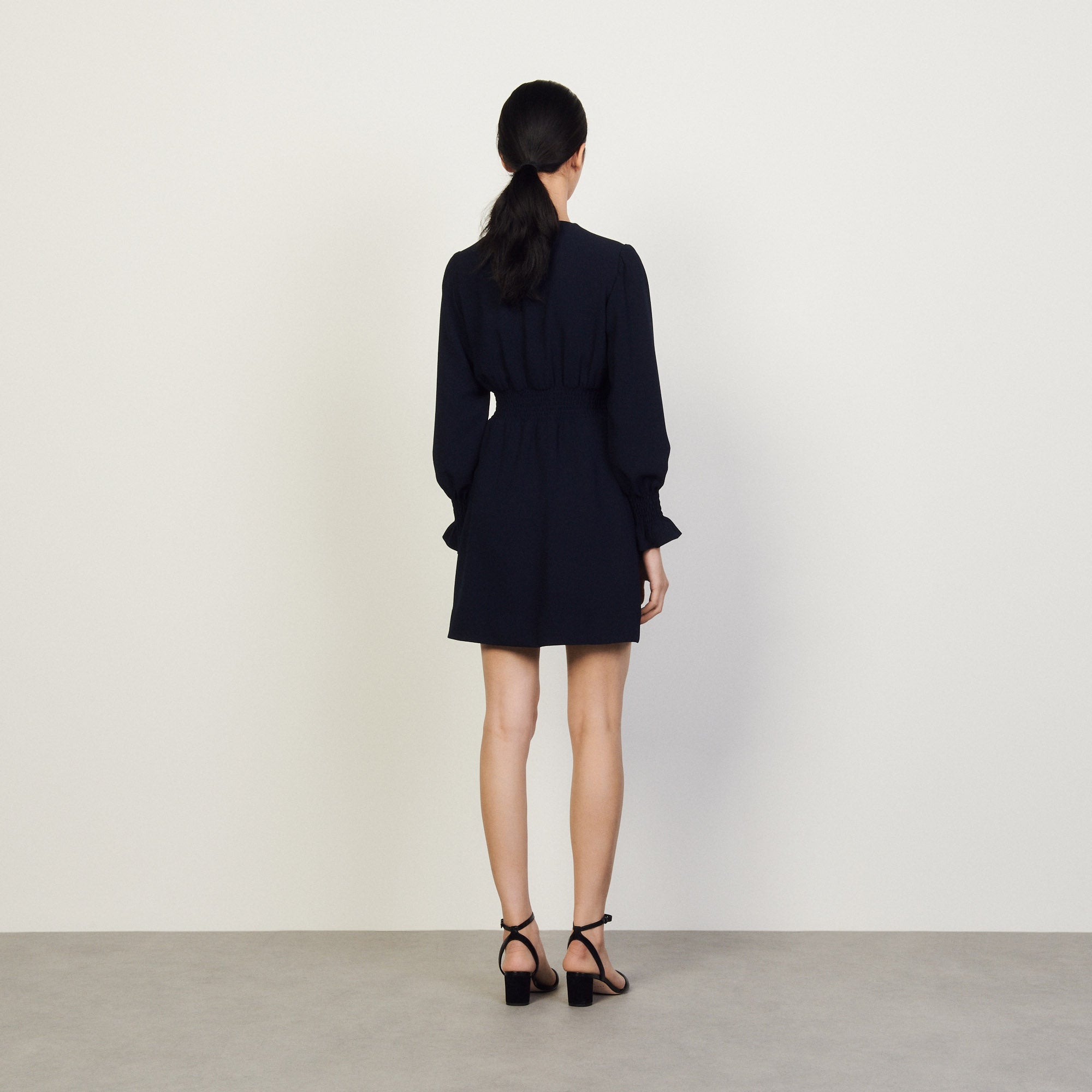 Robe à pressions et ceinture smockée Sandro seconde main