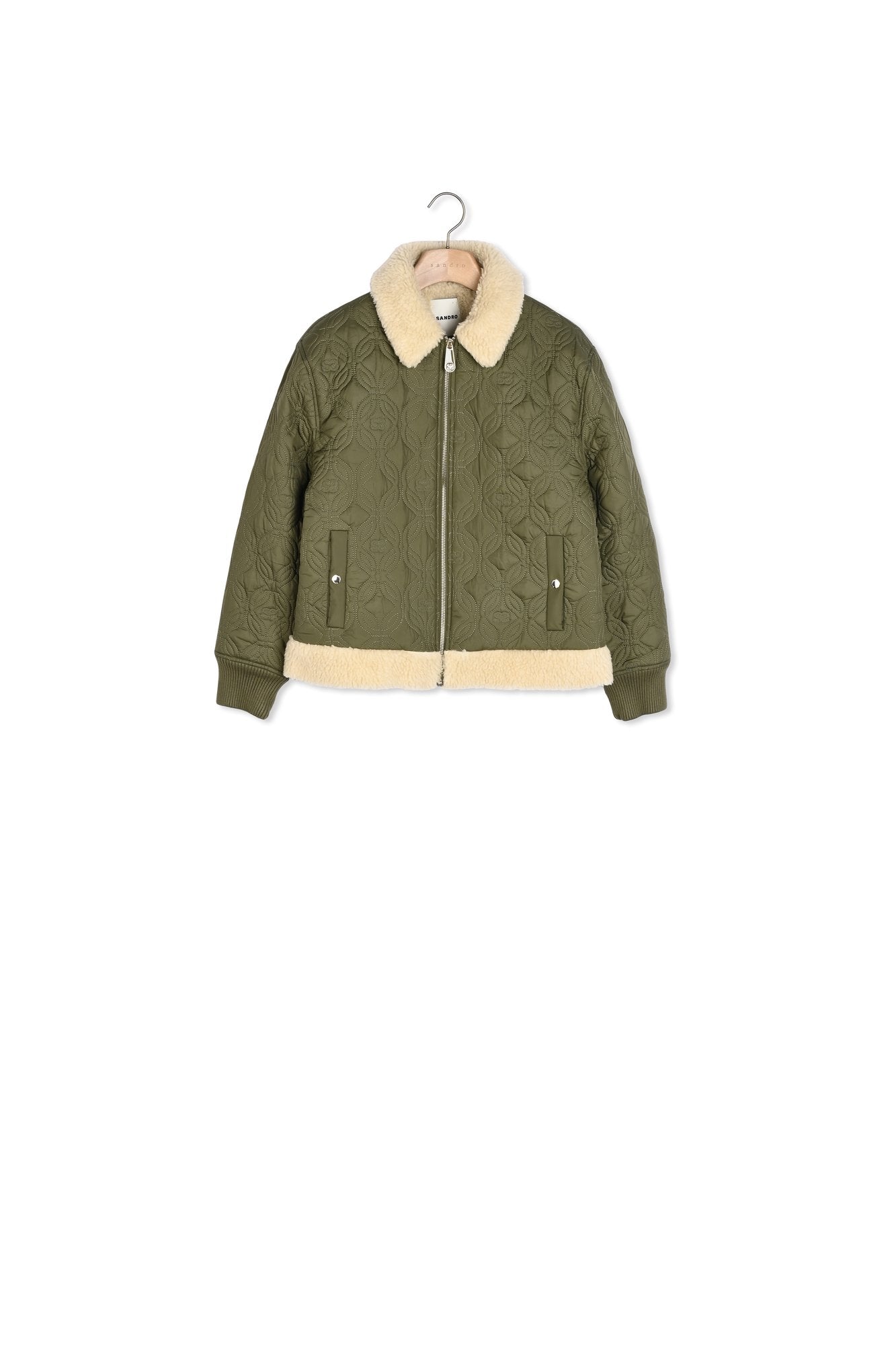 Manteau matelassé à col fourré Sandro seconde main