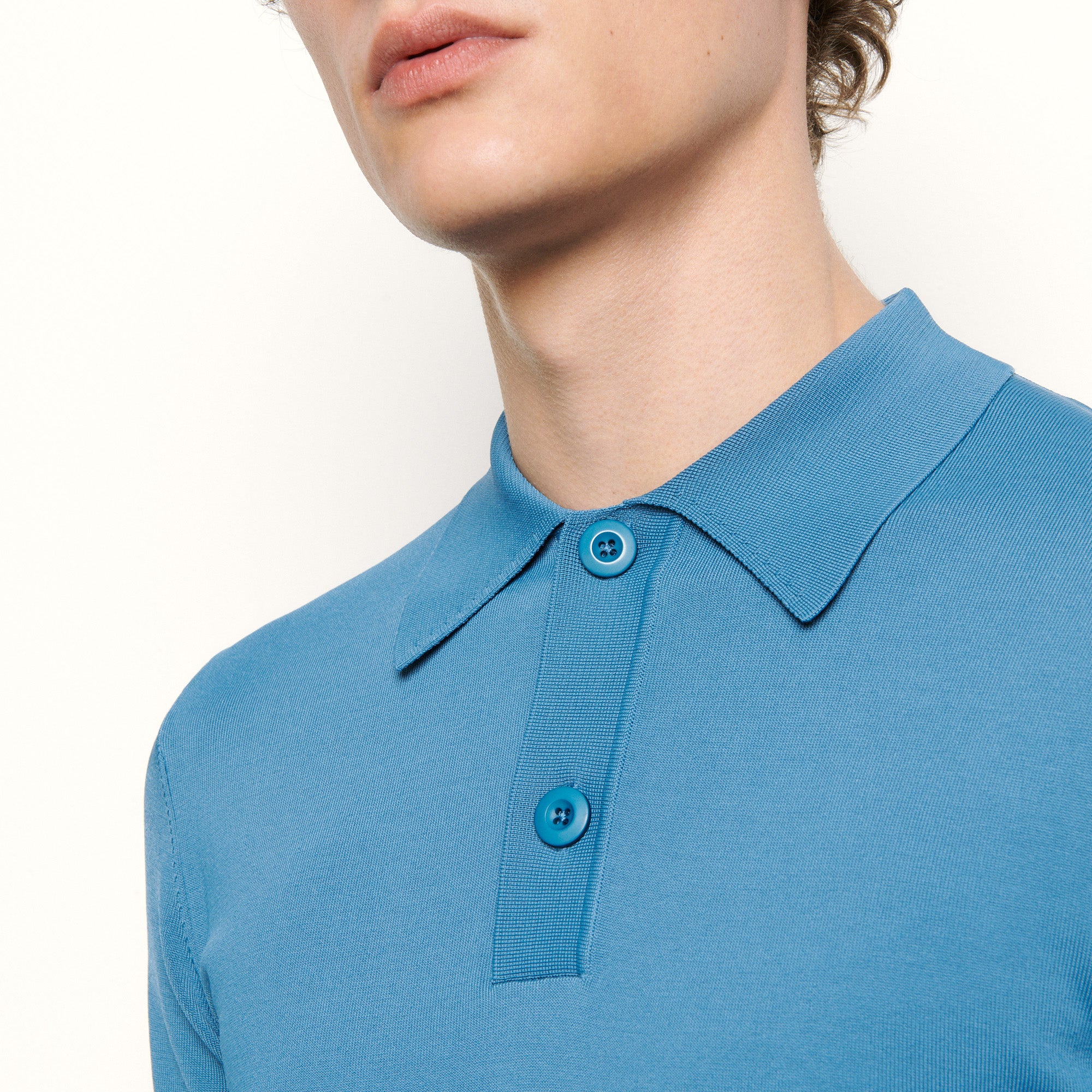 Polo en Maille fine manches courtes Sandro seconde main