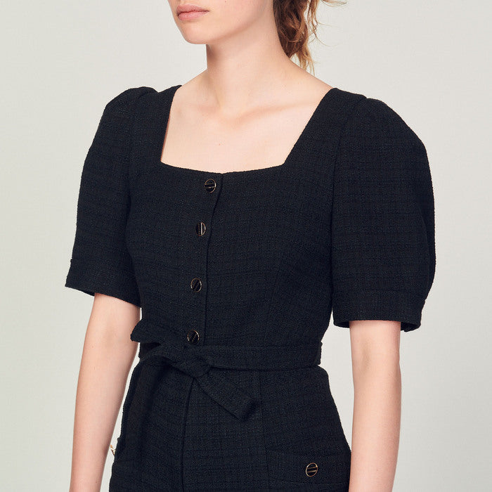 CombiPantalon en tweed Sandro seconde main