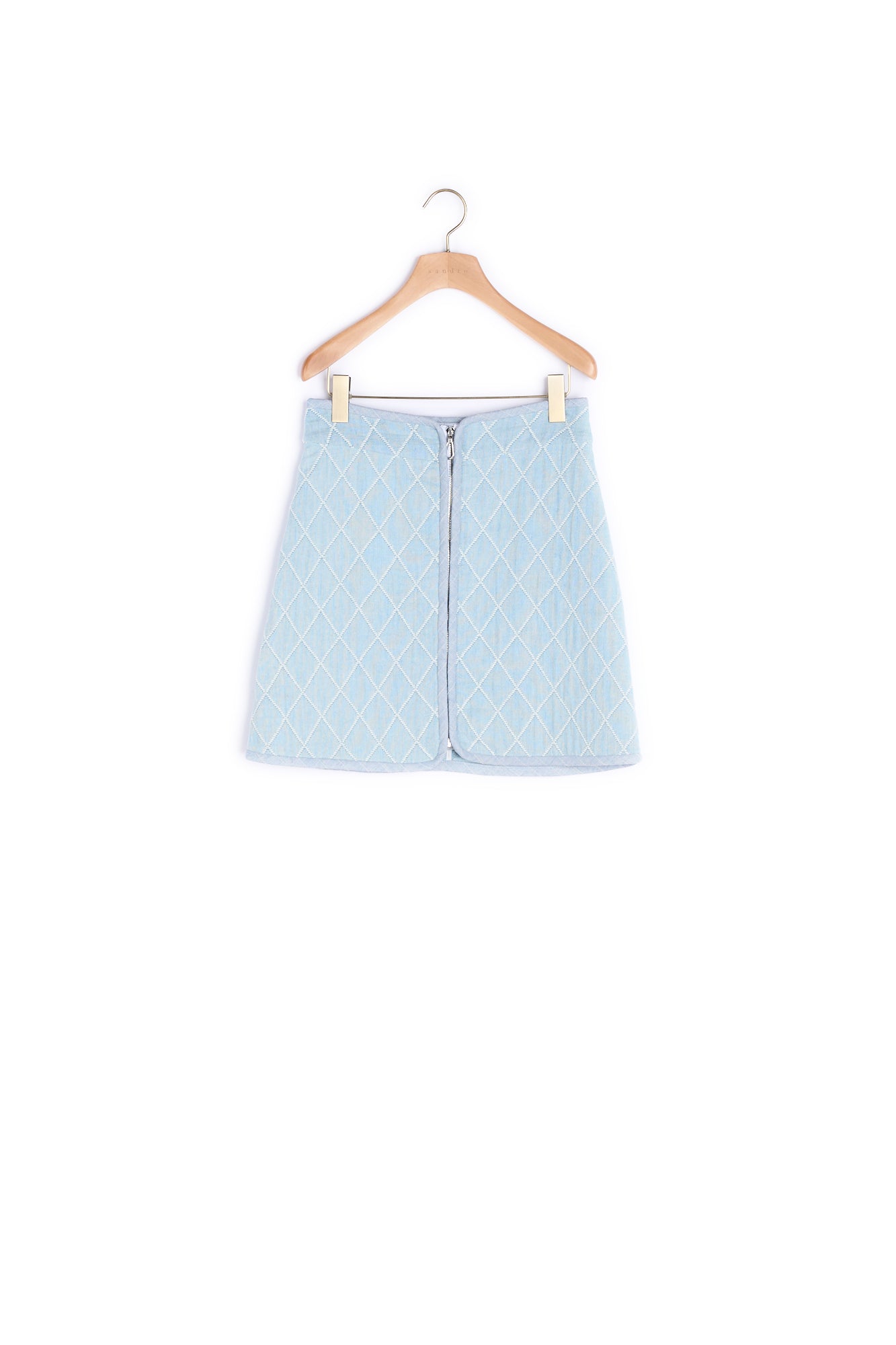 Jupe courte à surpiqures Sandro seconde main