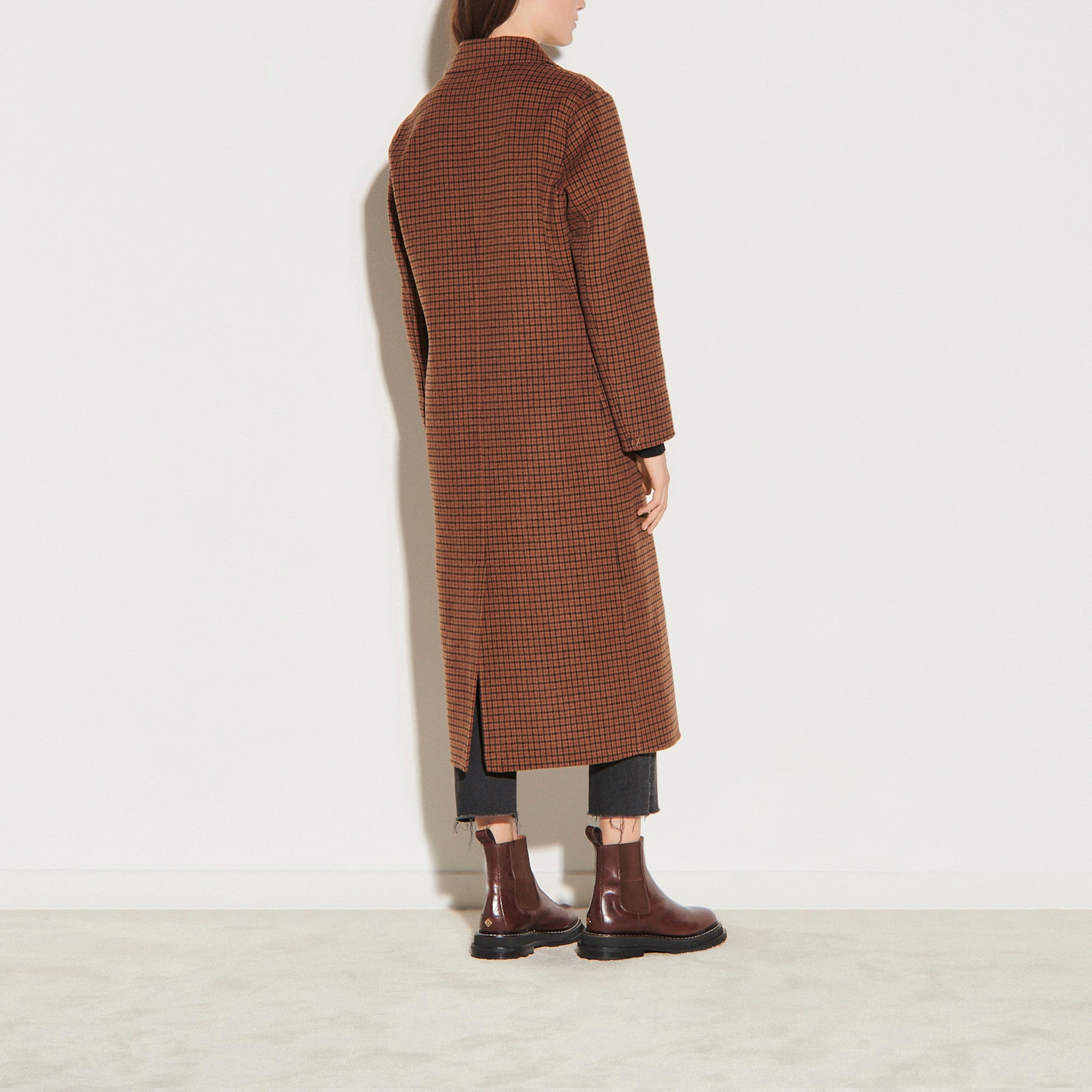 Manteau long oversize en laine Sandro seconde main