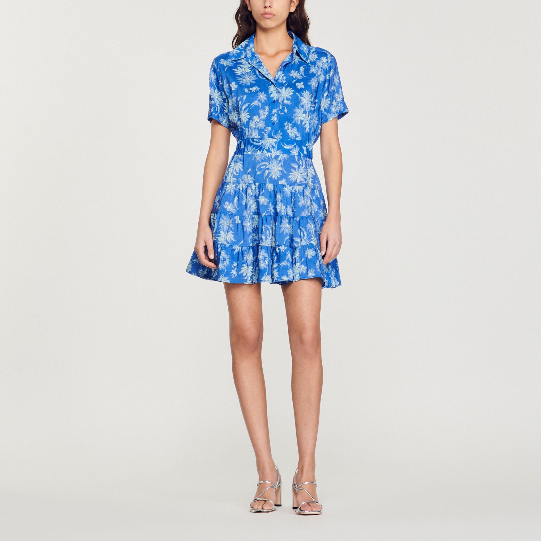 Robe courte imprimée Sandro seconde main