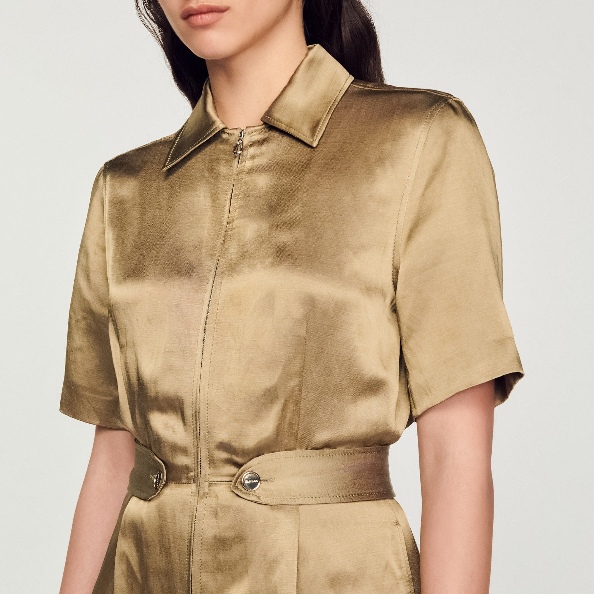 Combinaison Pantalon en satin Sandro seconde main