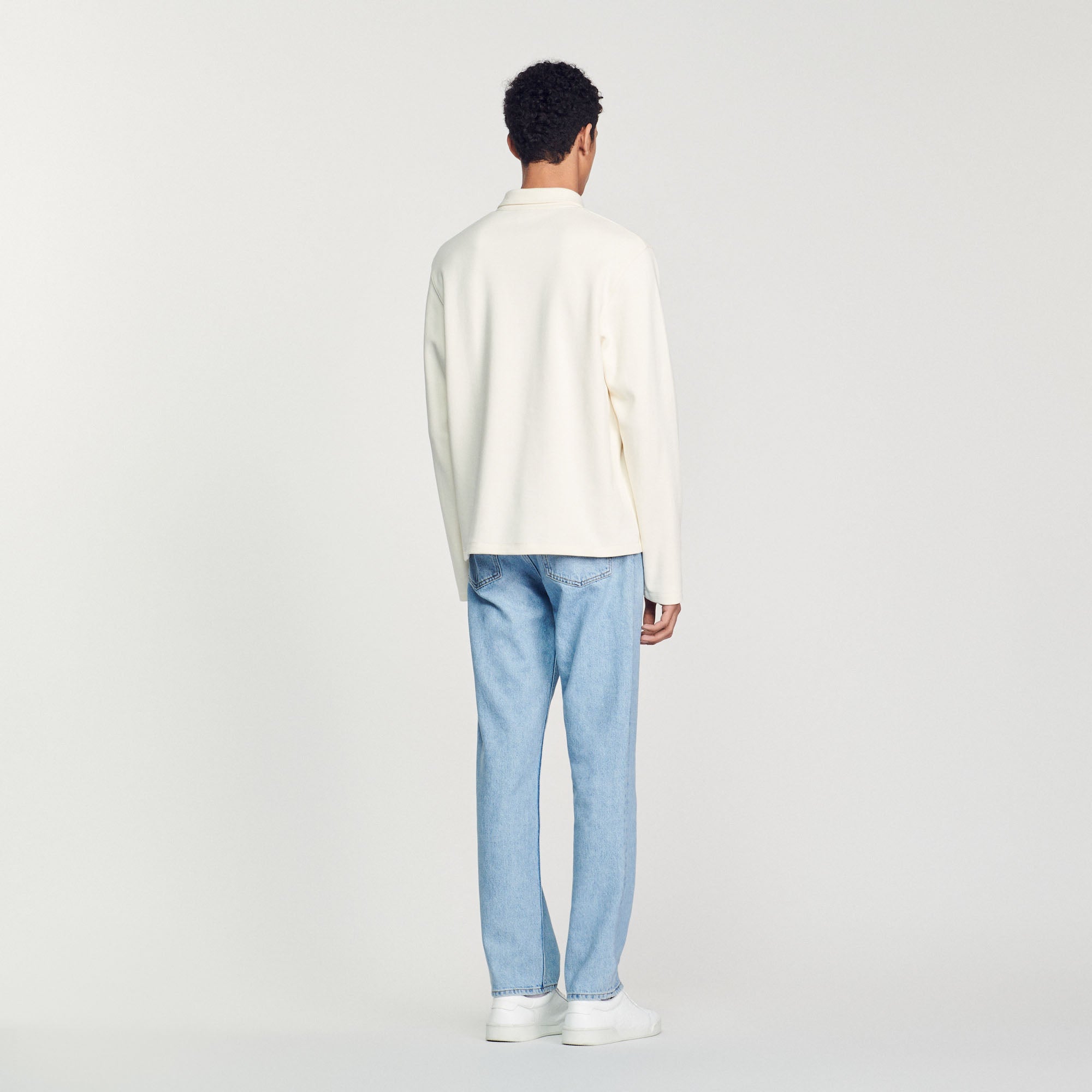 Sweatshirt Ecru Sandro seconde main