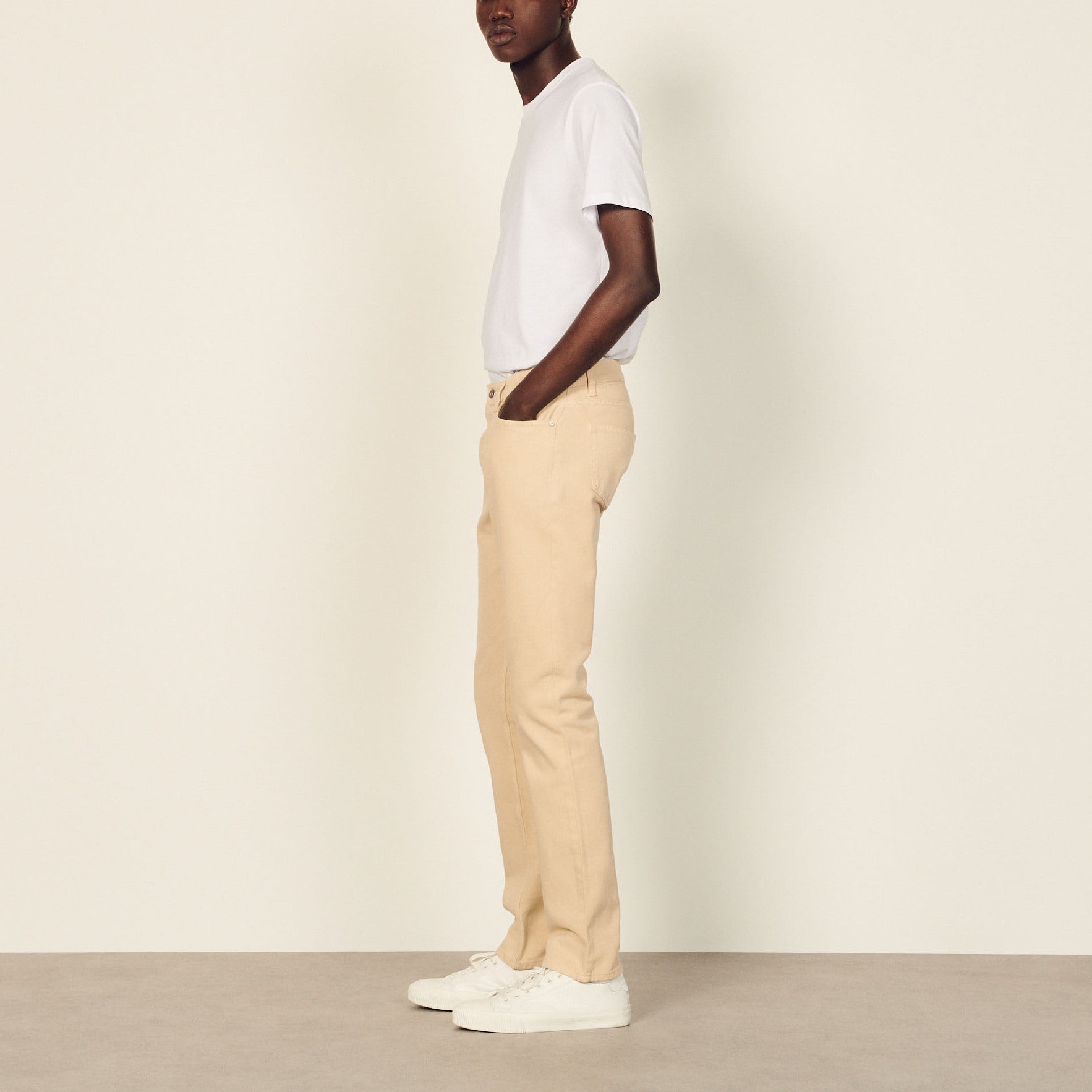 Jean en coton coupe slim Sandro seconde main