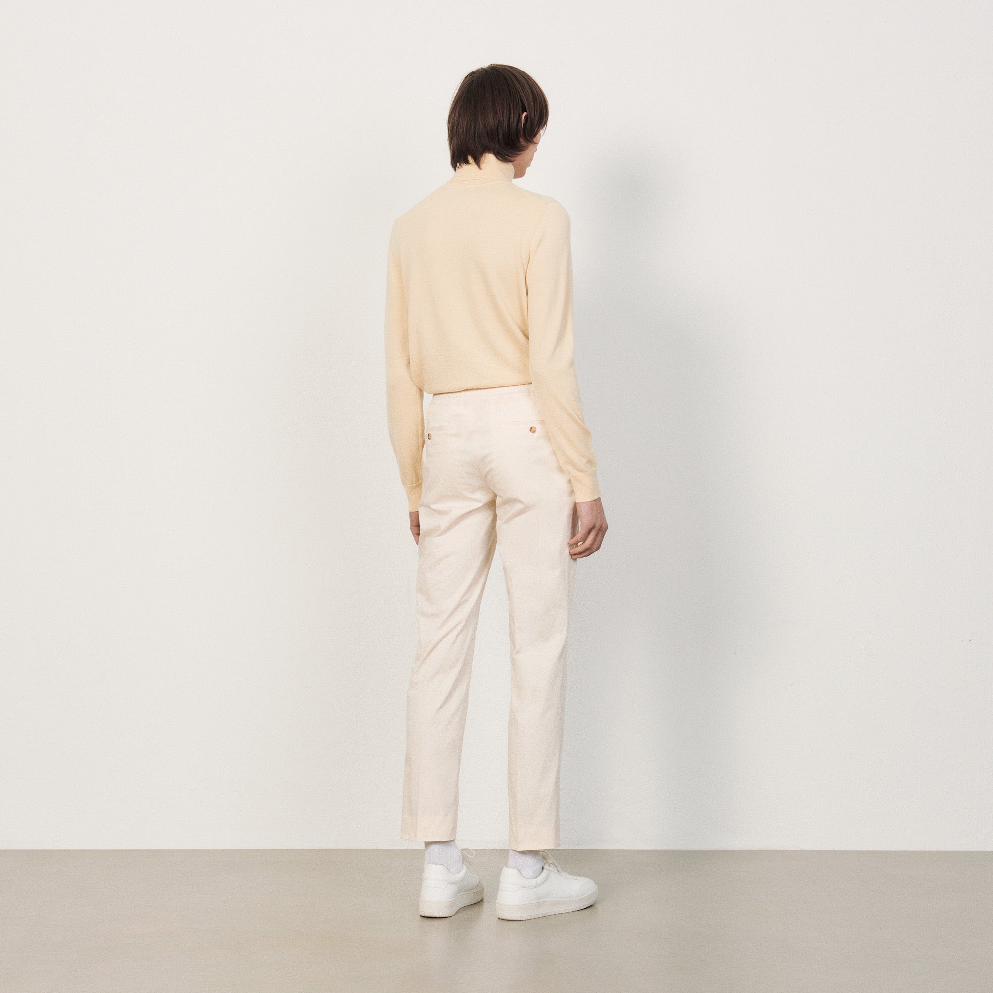 Pantalon à la ceinture élastique Sandro seconde main