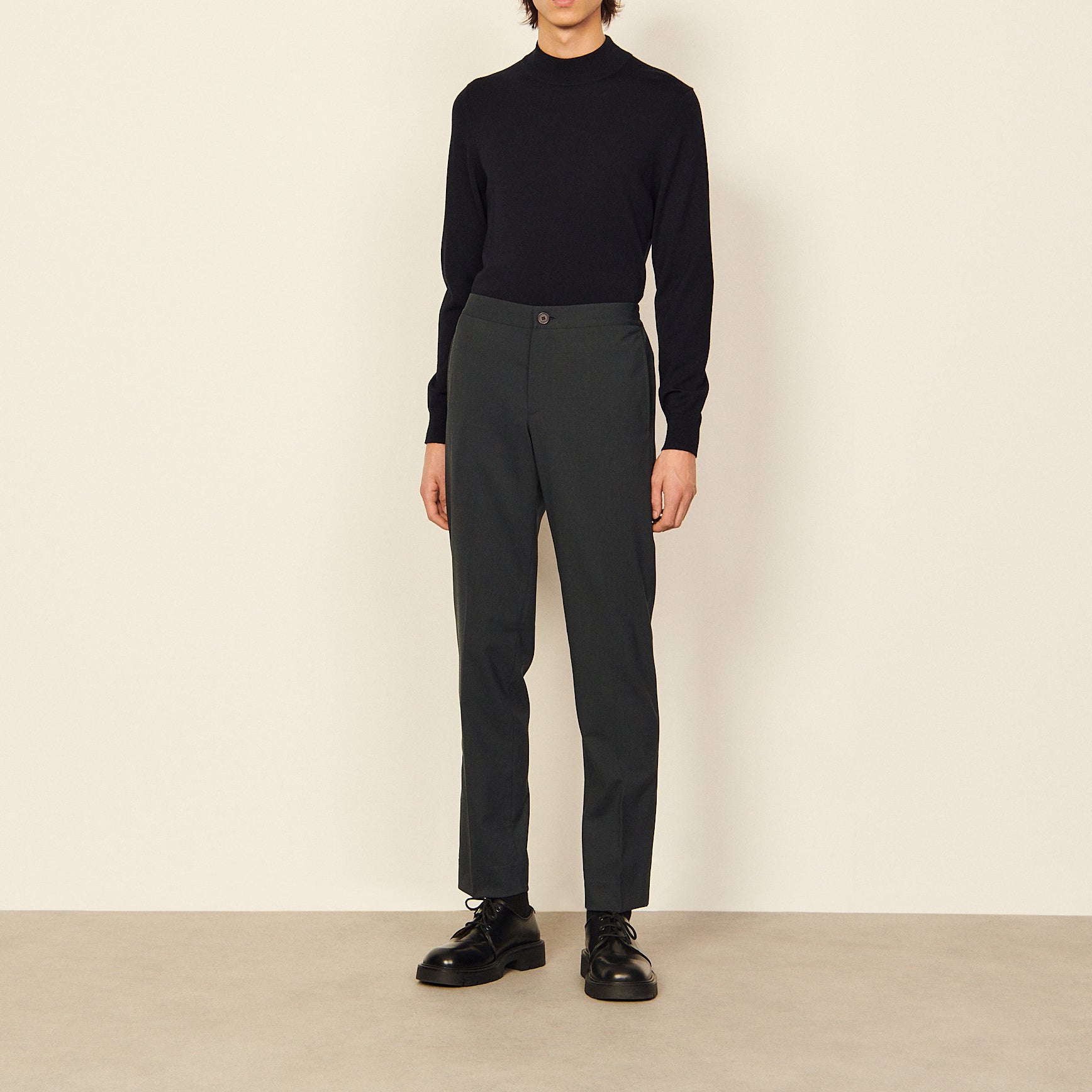 Pantalon en laine Sandro seconde main