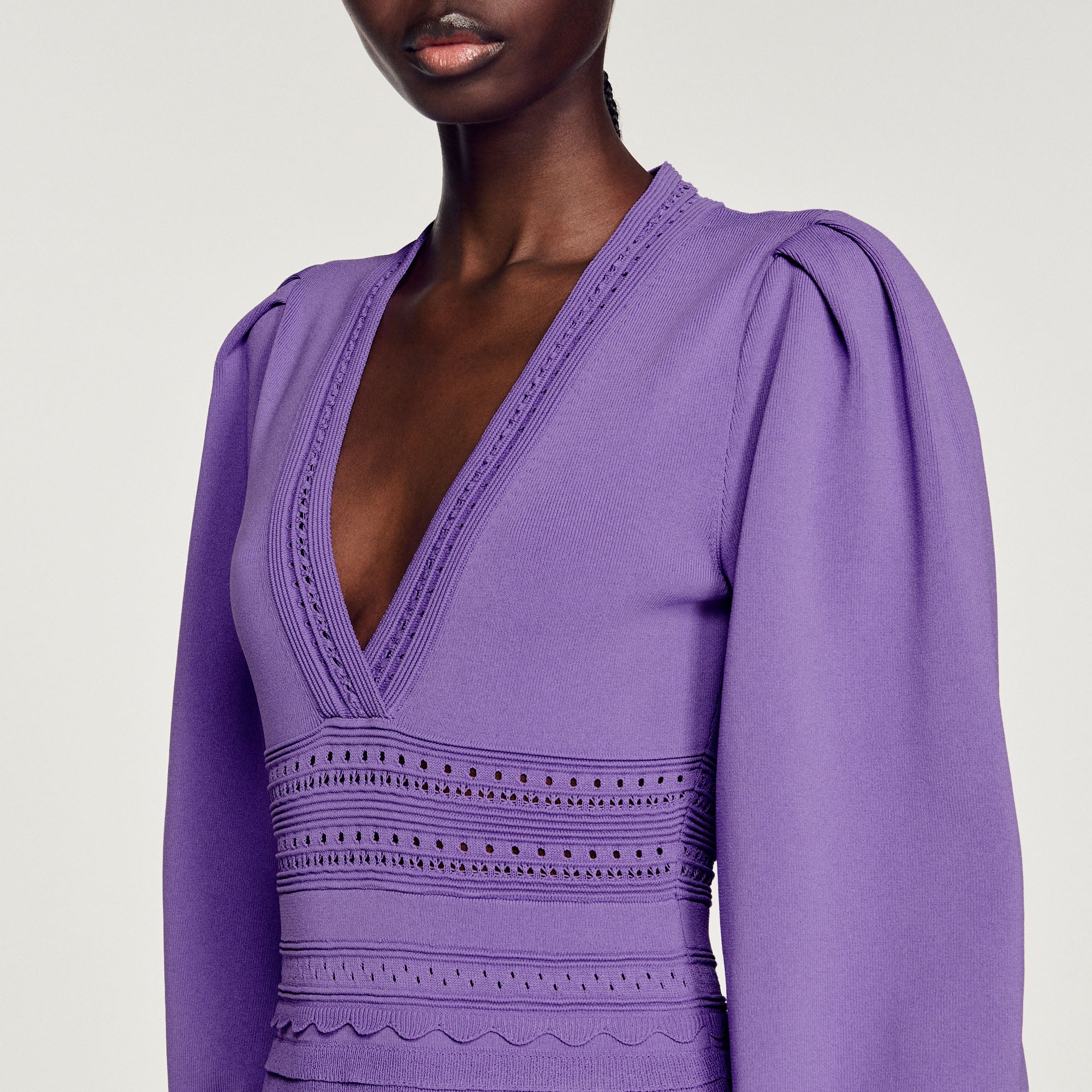 Robe courte à volants Sandro seconde main