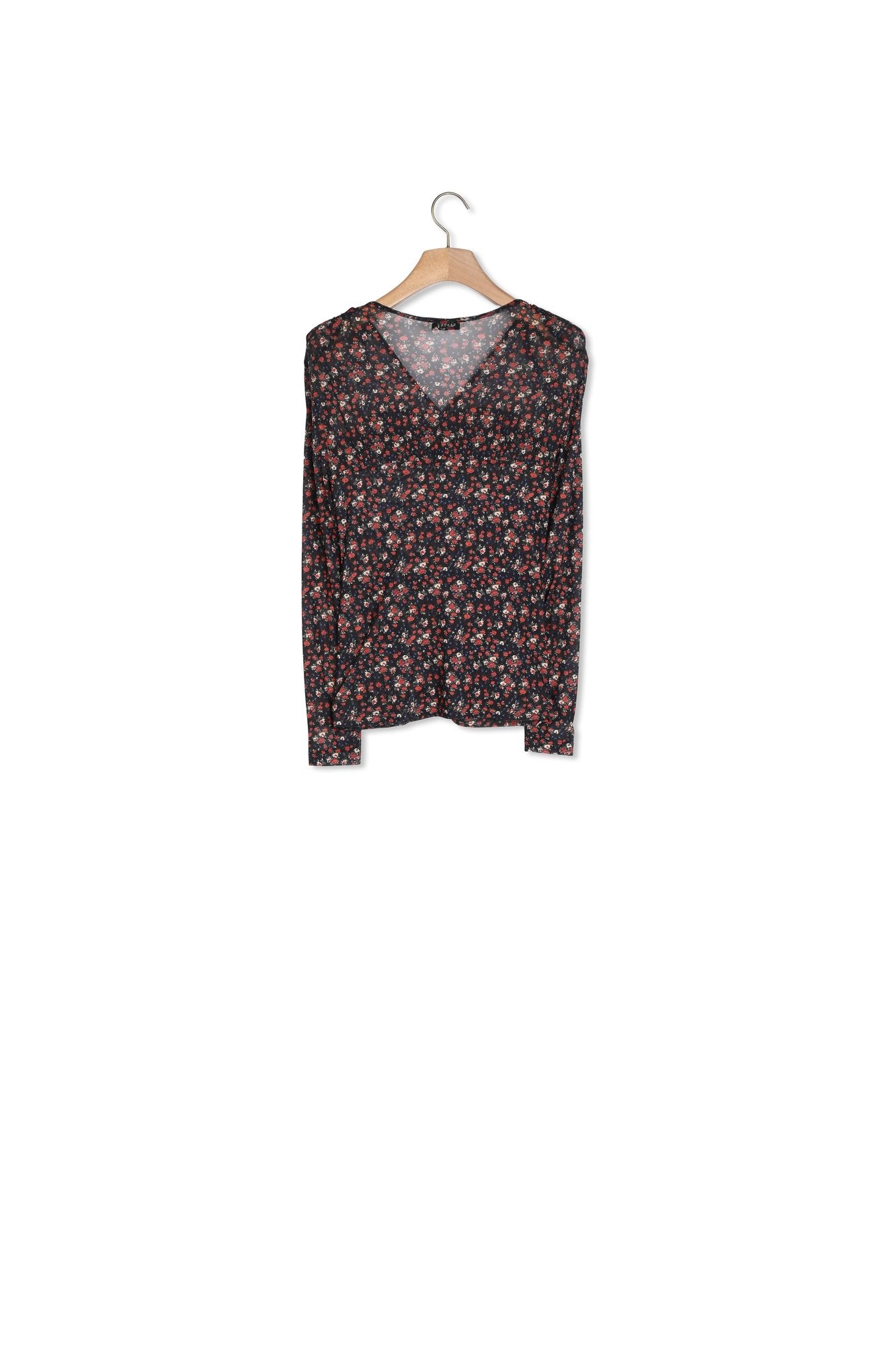 Top en tulle à imprimé fleuri Sandro seconde main