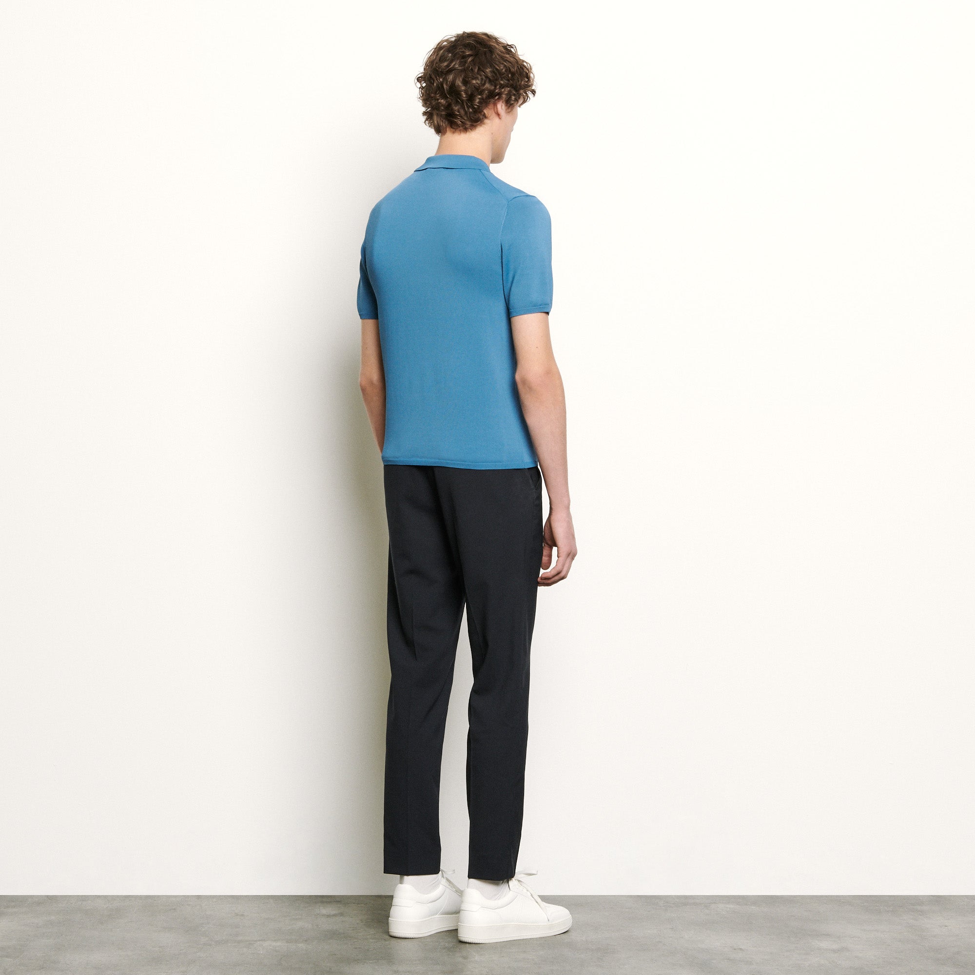 Polo en Maille fine manches courtes Sandro seconde main