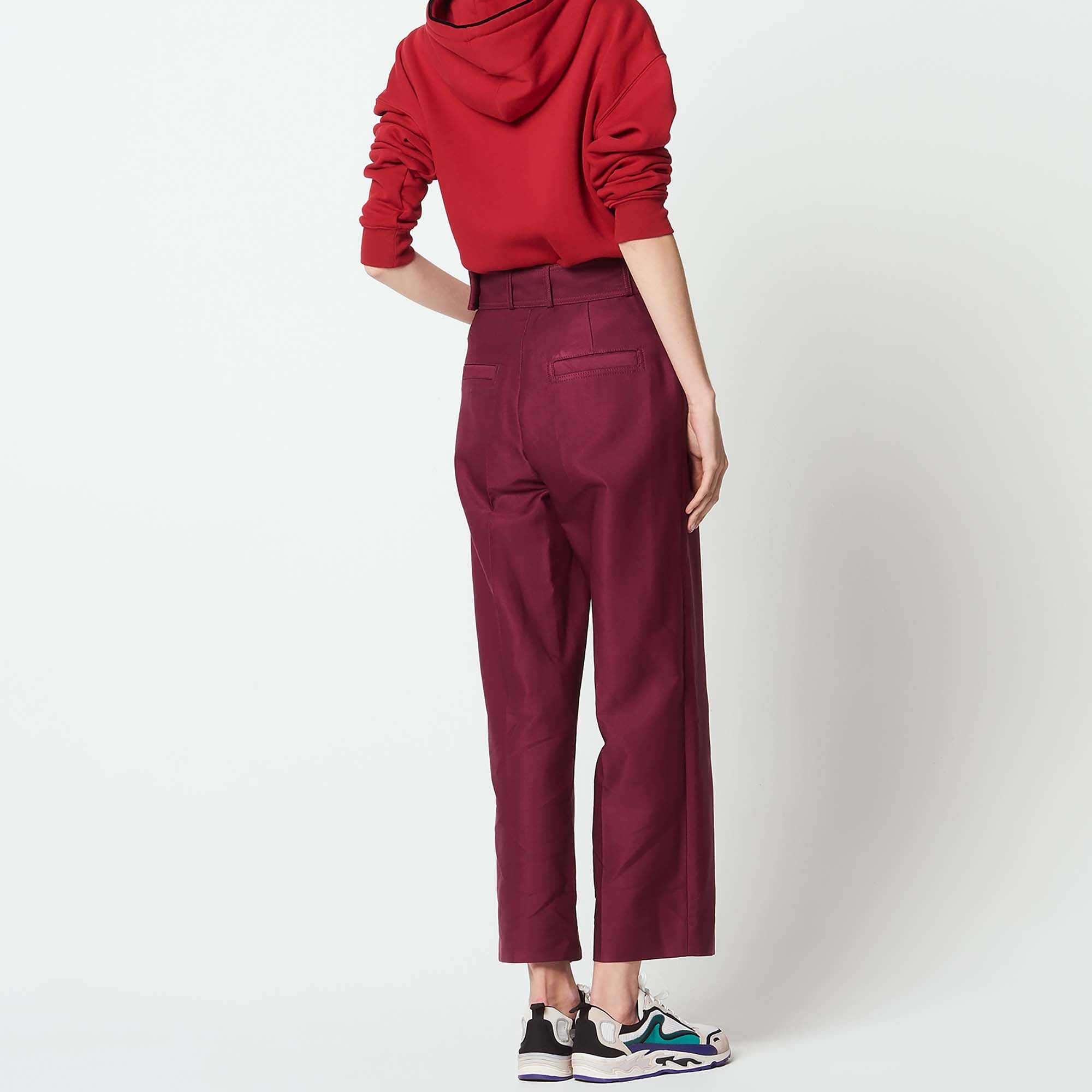 Pantalon taille haute ceinturé Sandro seconde main