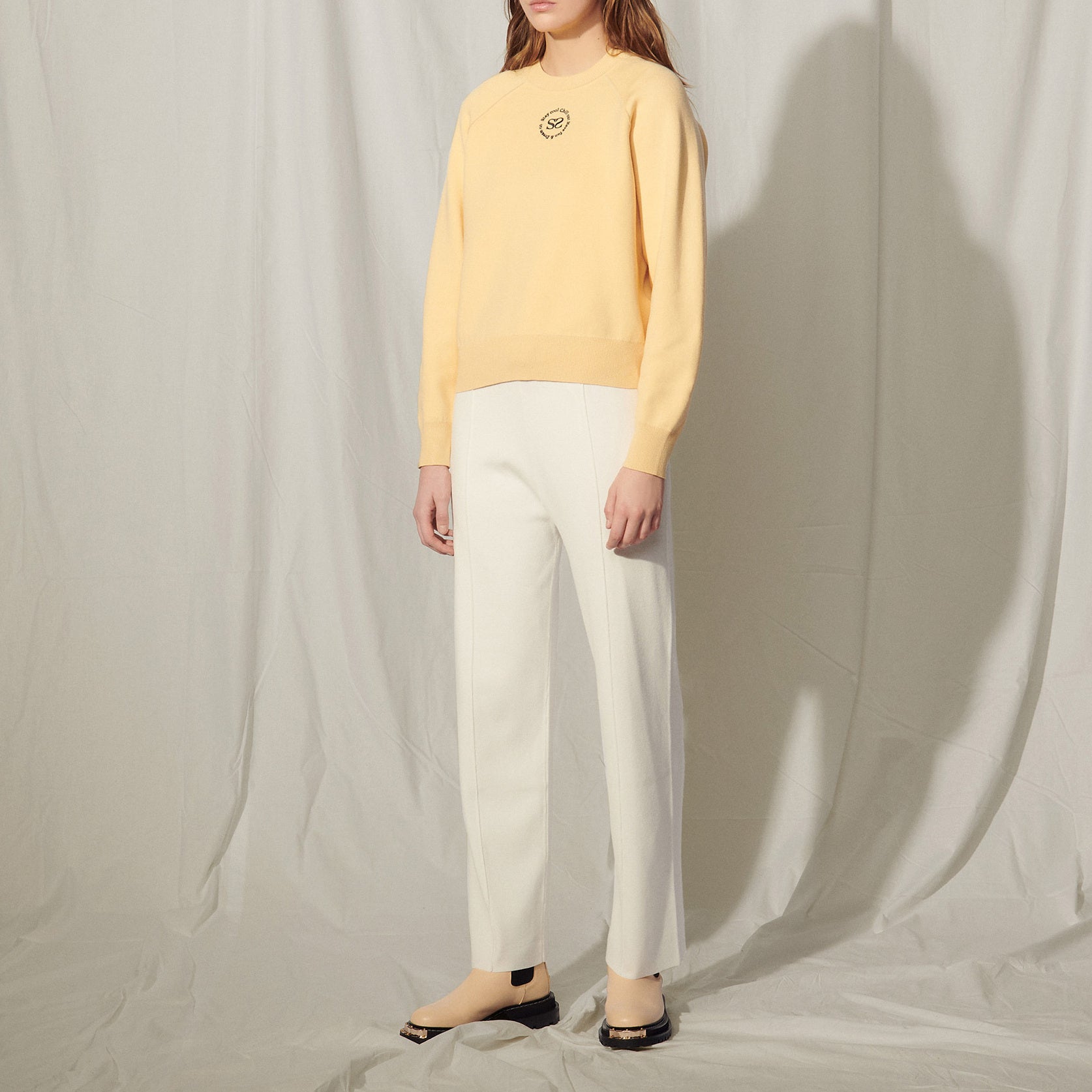 Sweat en Maille avec broderie Sandro seconde main