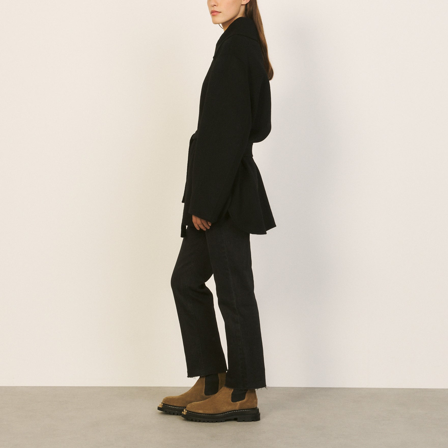 Outerwear Noir Sandro seconde main