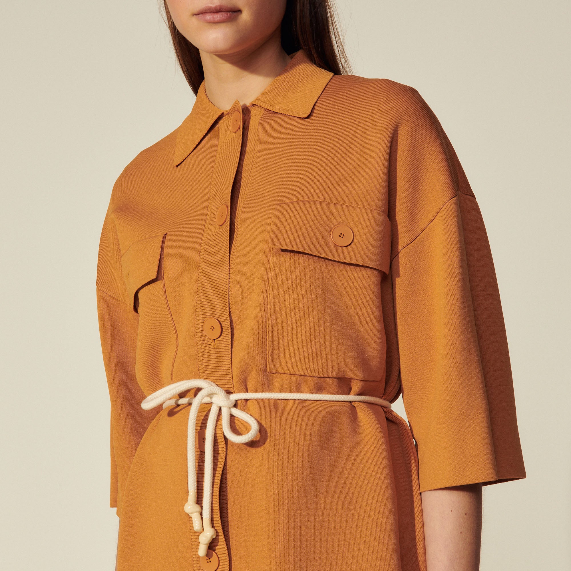 Cardi-coat oversize esprit surChemise Sandro seconde main