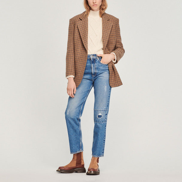 Jean droit déchiré Sandro seconde main