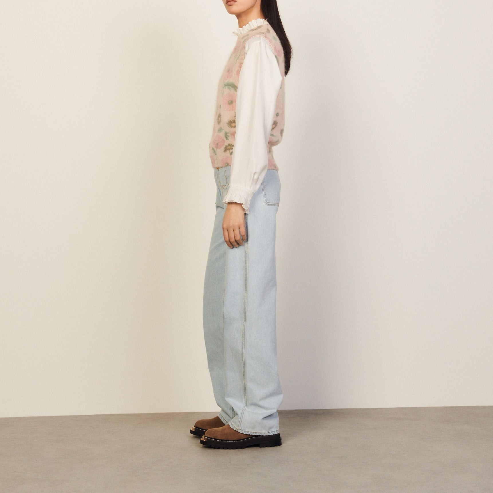 Pull Ecru Sandro seconde main