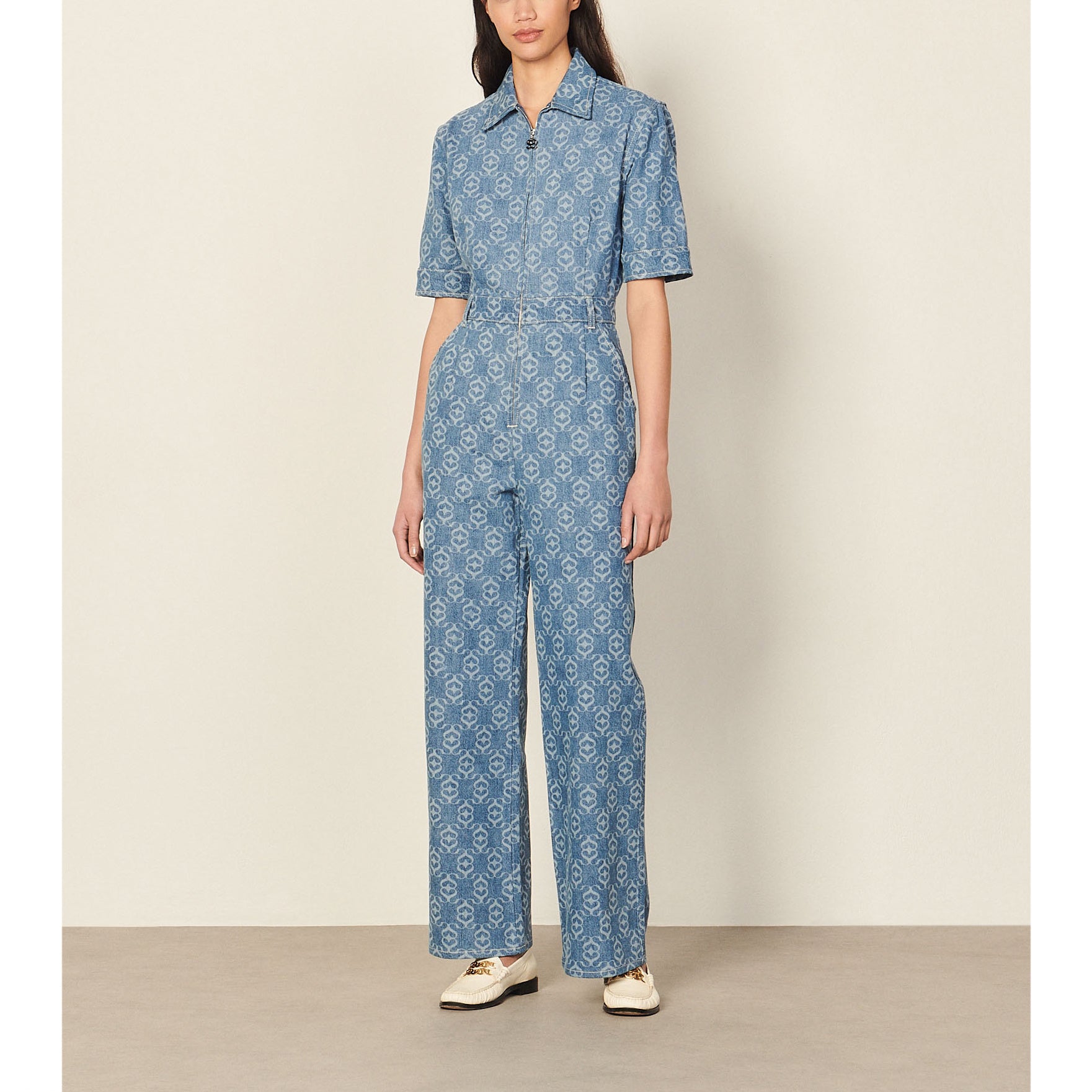 Combinaison Pantalon en denim Sandro seconde main