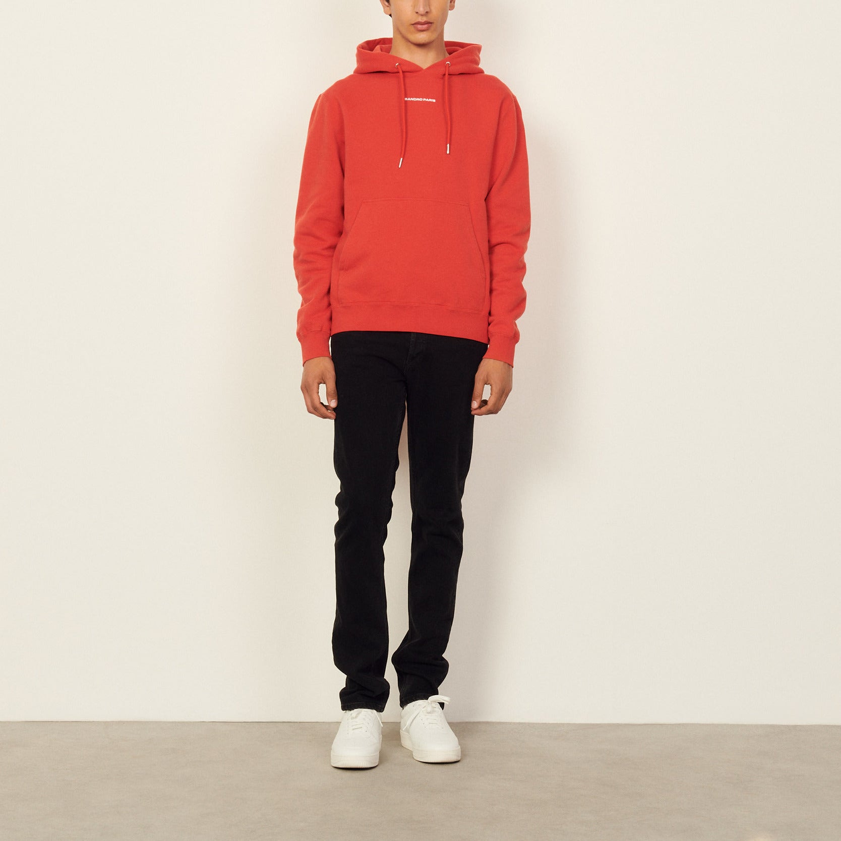 Sweat hoodie avec broderie logo Sandro seconde main