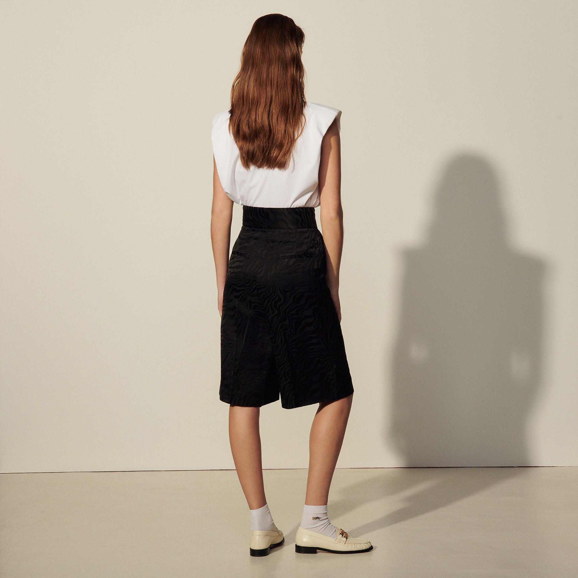 Jupe culotte en jacquard Sandro seconde main