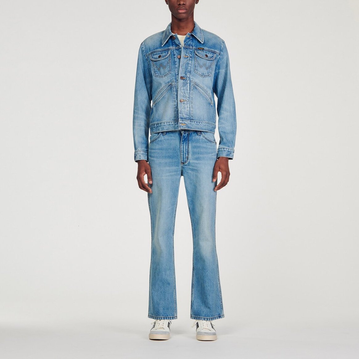 Blouson Jean Blue Vintage - Denim Sandro seconde main