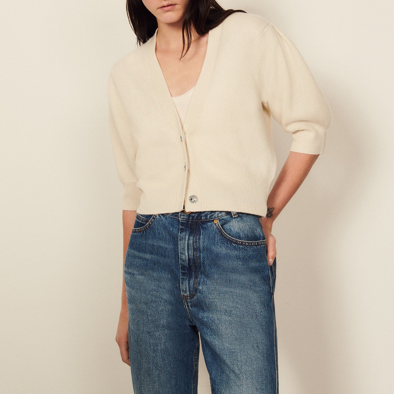 Cardigan en laine Sandro seconde main