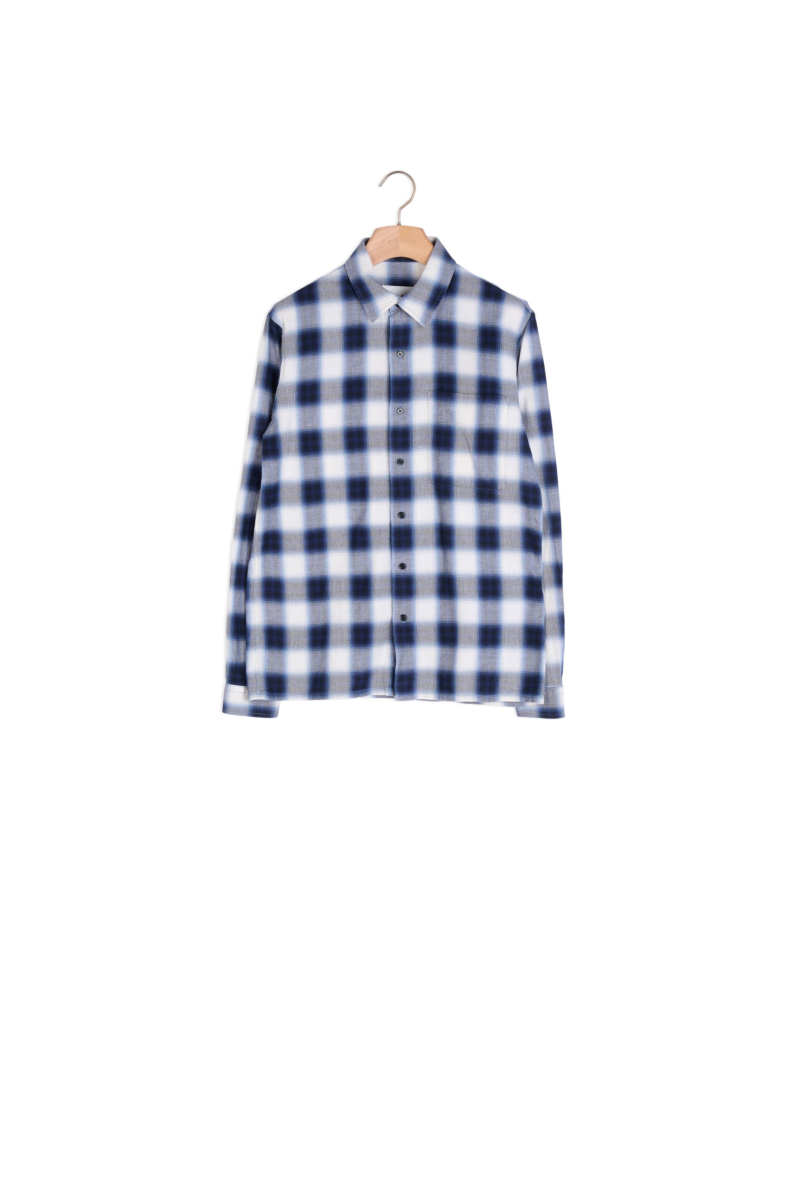 Chemise BLANC/NOIR Sandro seconde main