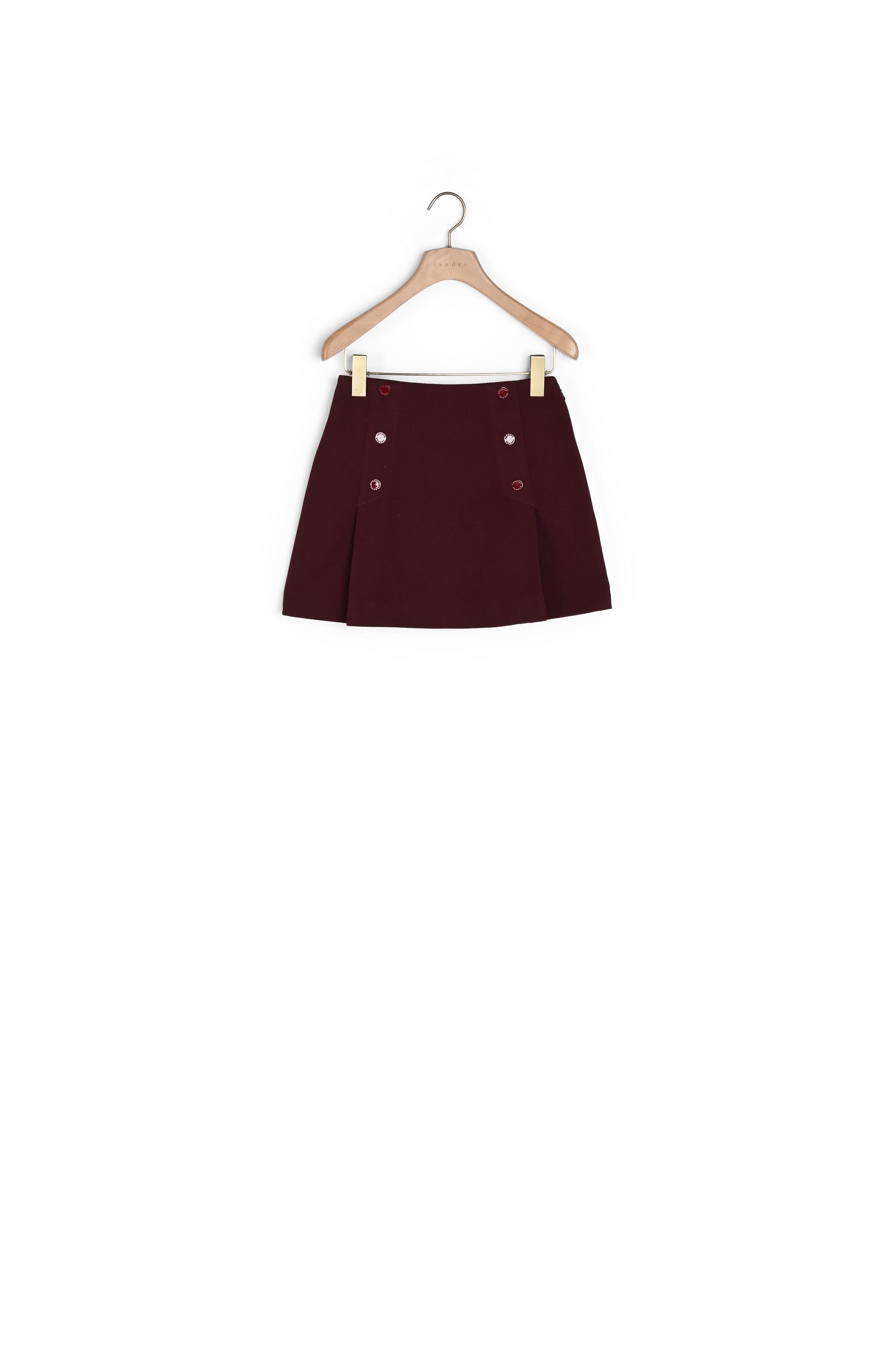 Jupe courte à pressions Sandro seconde main