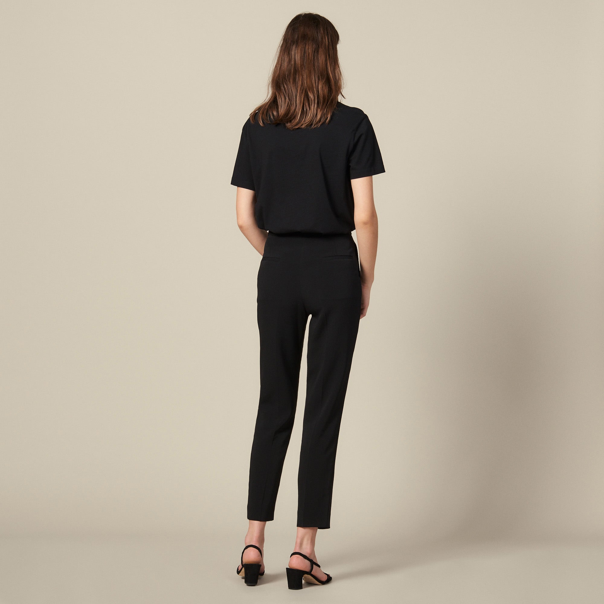 Pantalon taille haute ornée de boucles Sandro seconde main