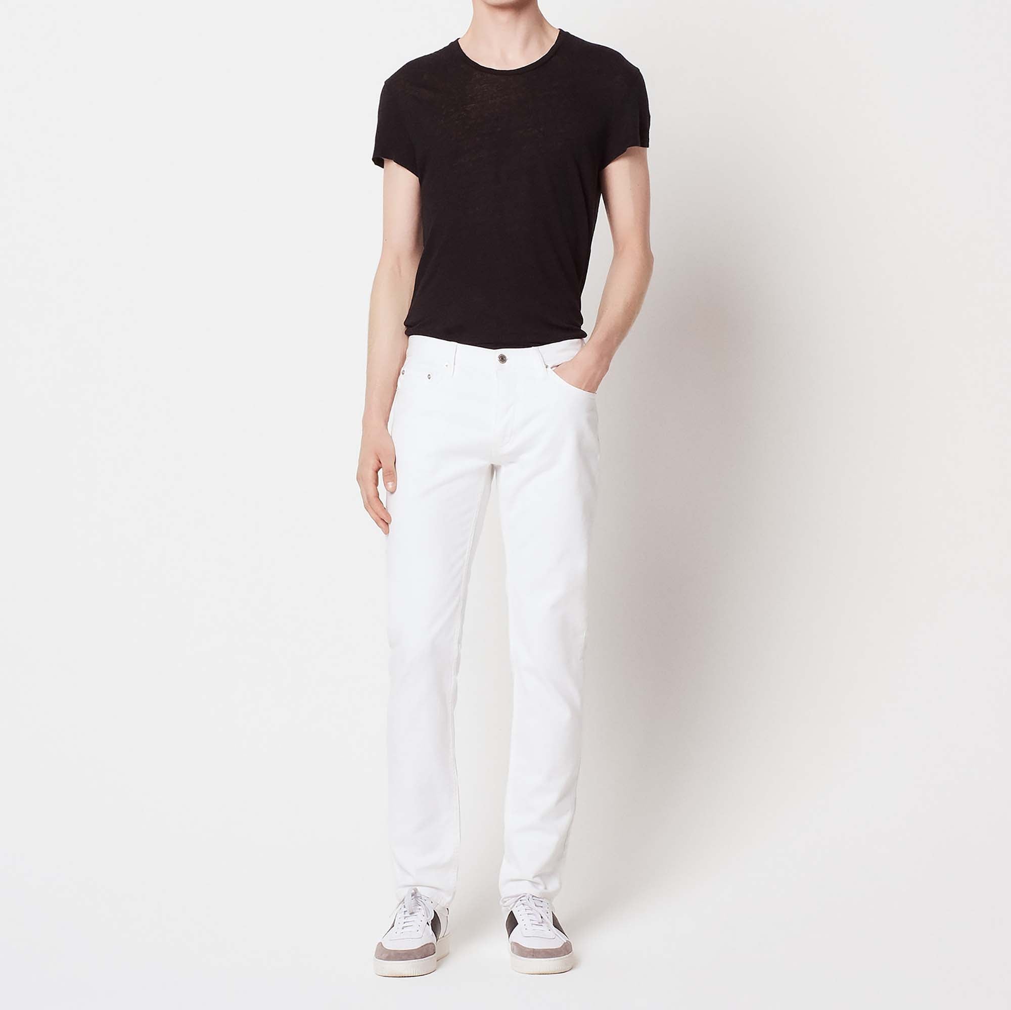 Jean blanc coupe étroite Sandro seconde main