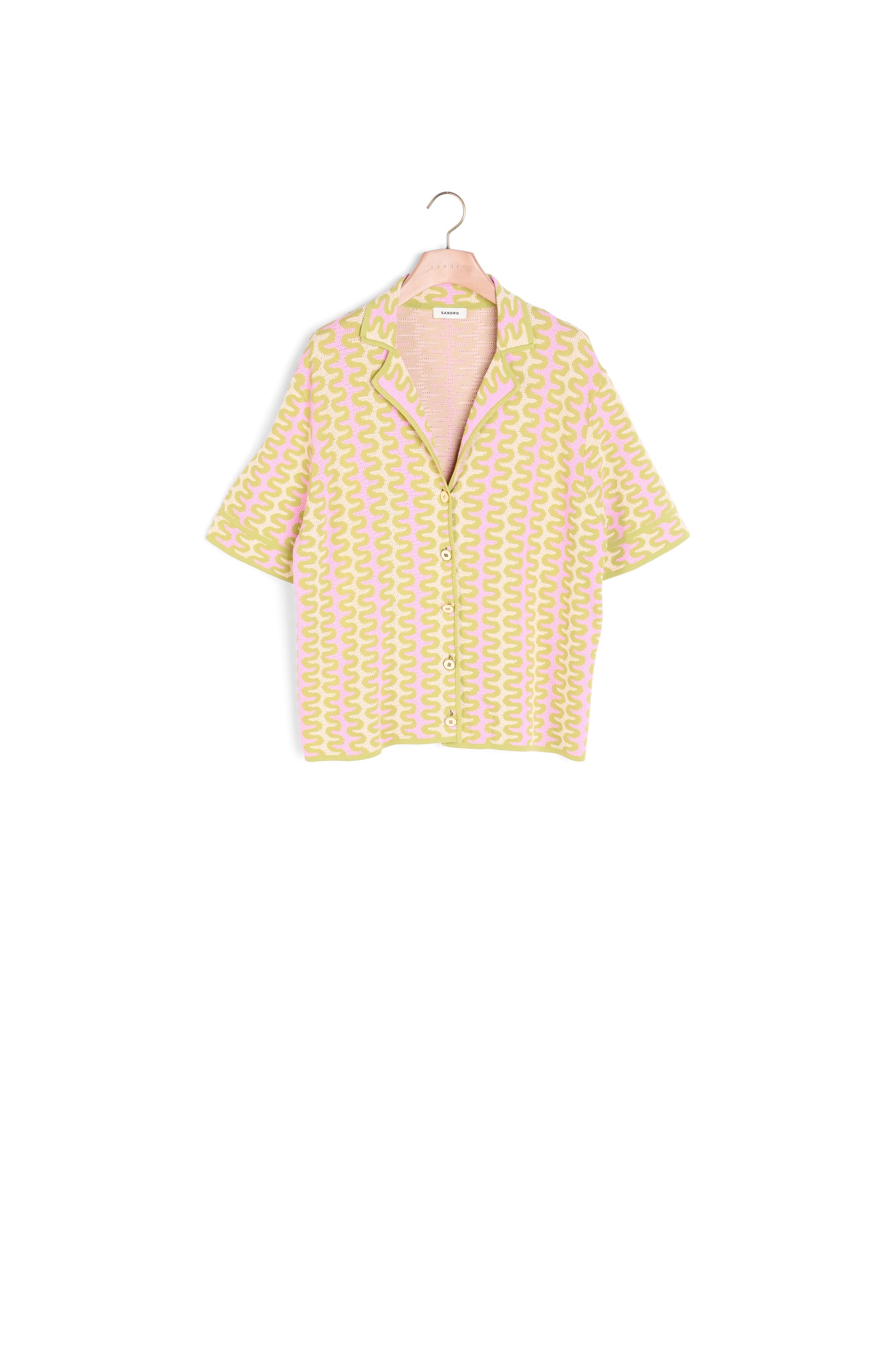 Cardigan en Maille à motifs Sandro seconde main