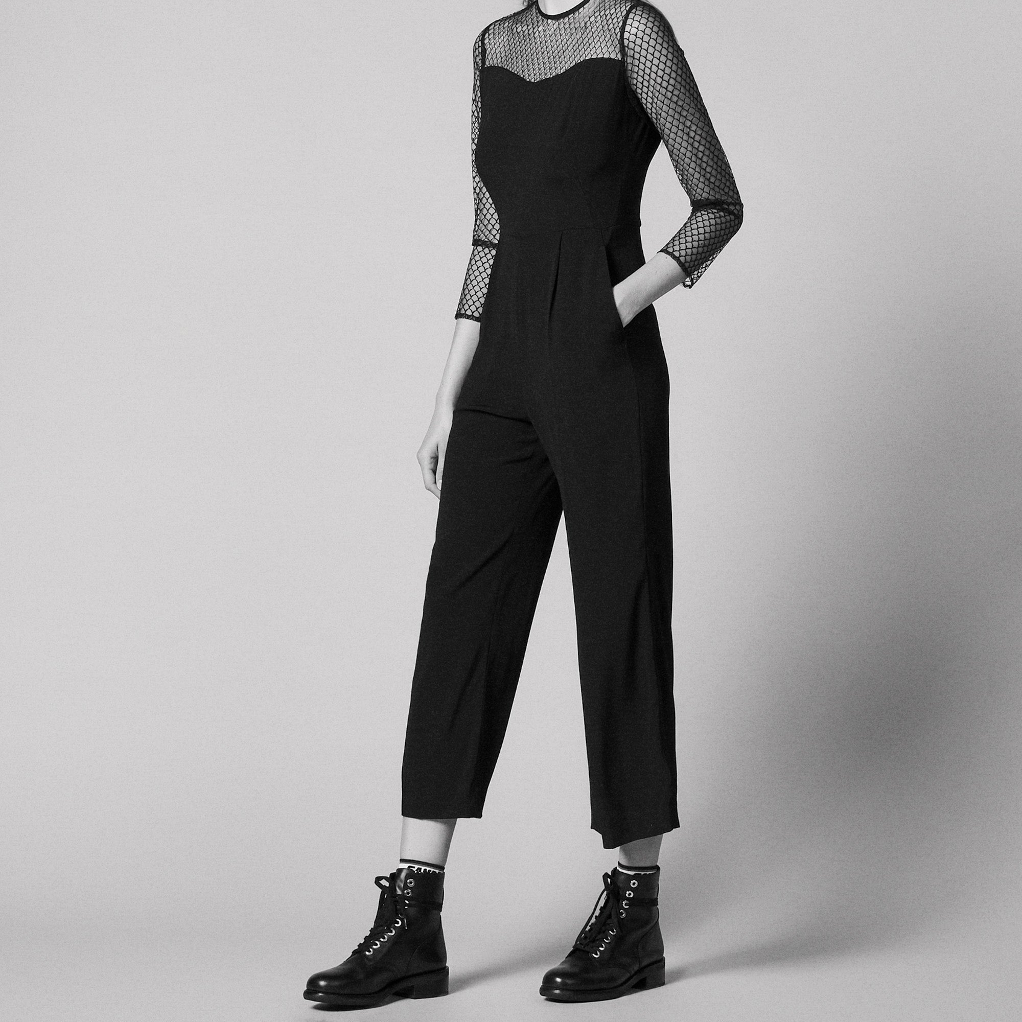 Combinaison Pantalon bi-matière Sandro seconde main