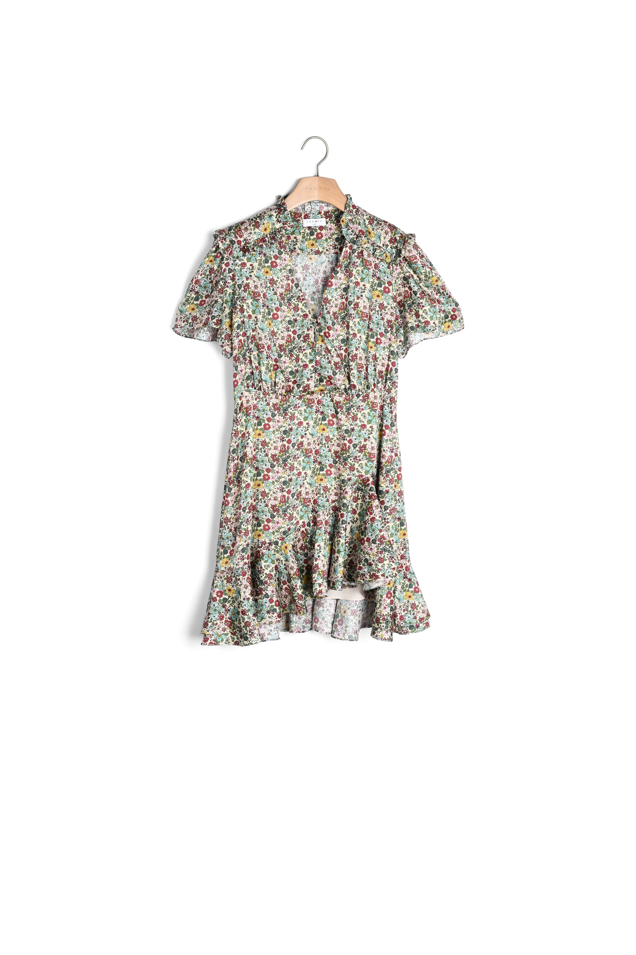 Robe courte imprimée Sandro seconde main